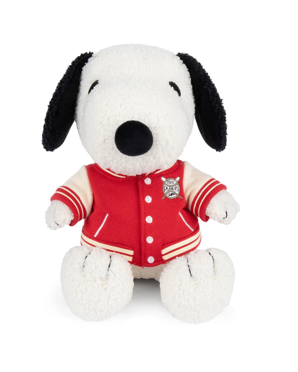 Bon Ton PEANUTS Snoopy Sitting with Varsity Jacket plush