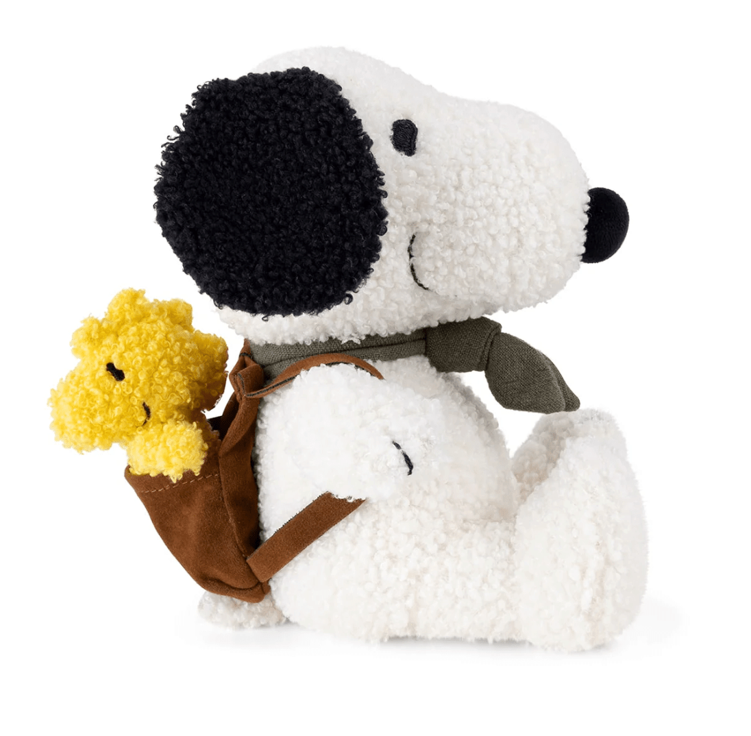 Bon Ton SNOOPY 8 inch plush with Woodstock in Backpack