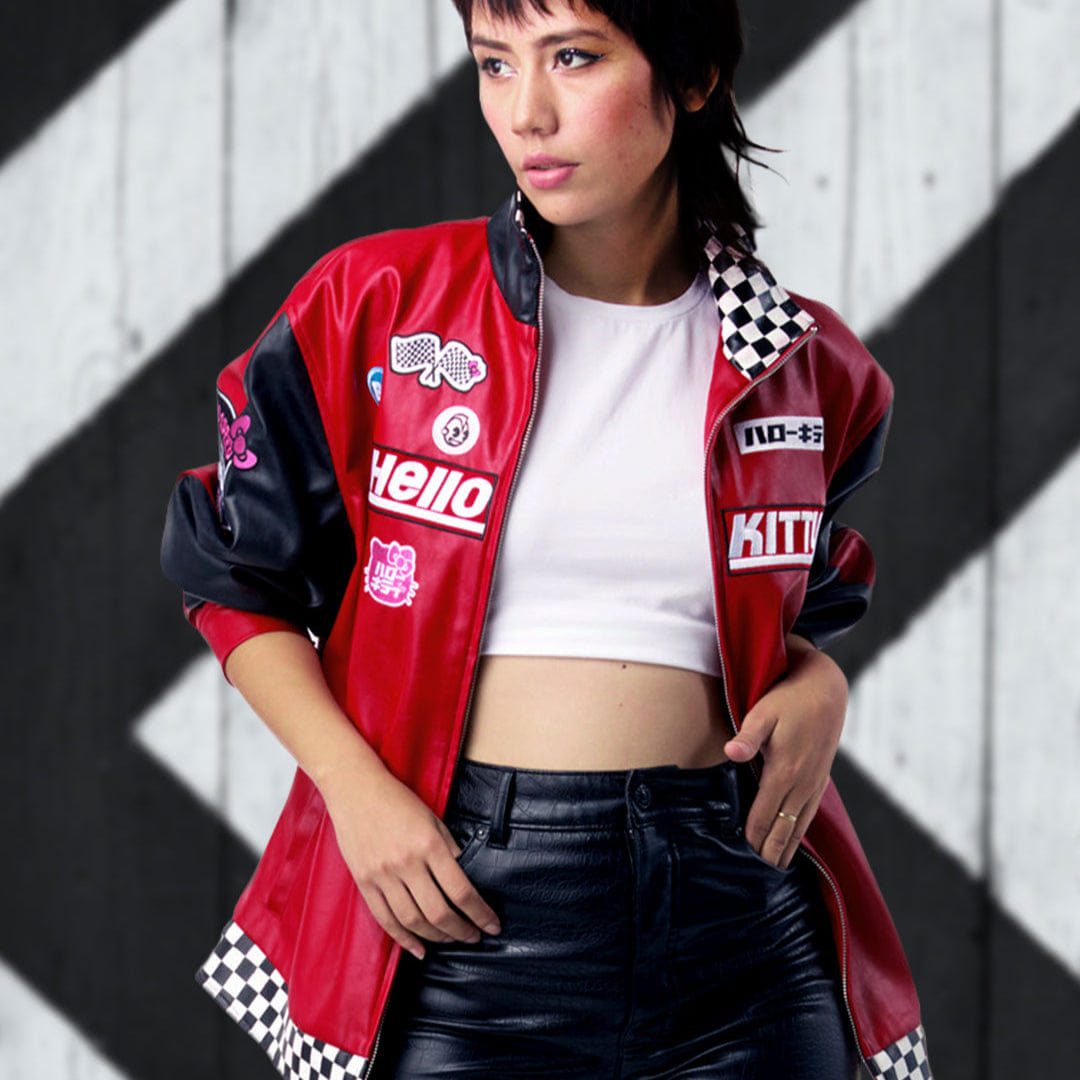 Sanrio Hello Kitty® Tokyo Speed Red Moto Jacket by Kidrobot - Limited Edition