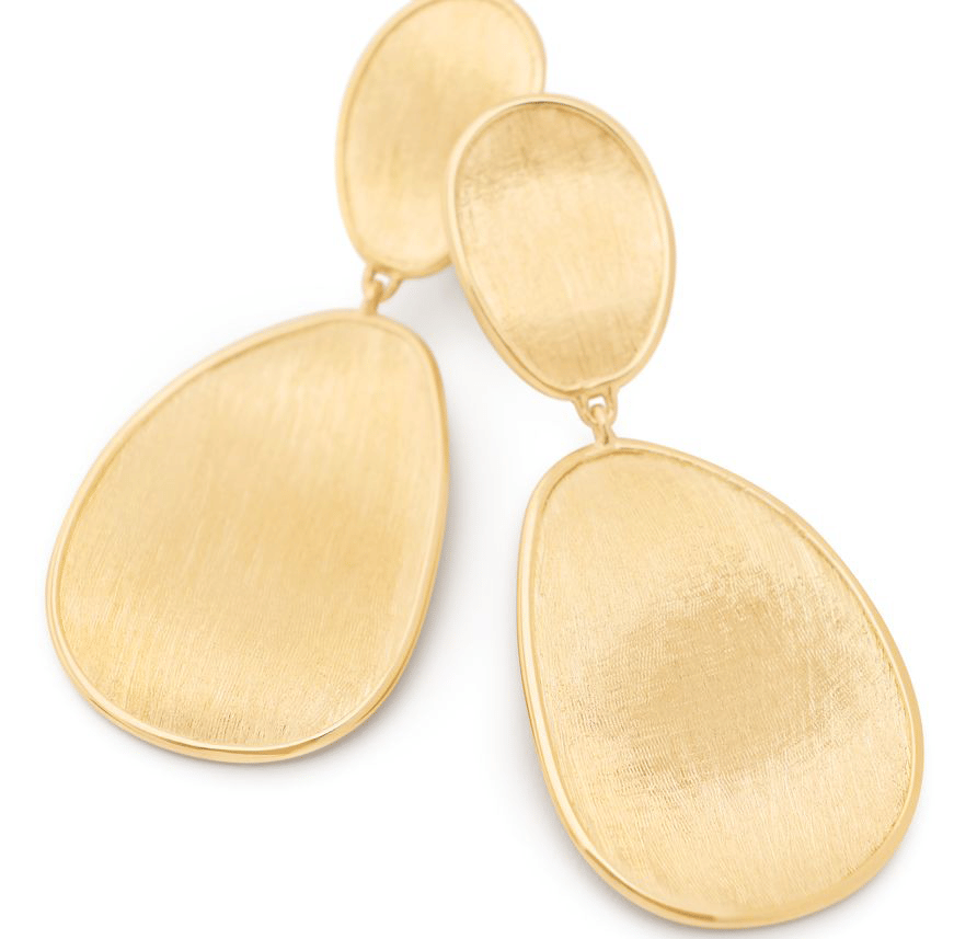 Marco Bicego Lunaria Yellow Gold Small Double Drop Earrings