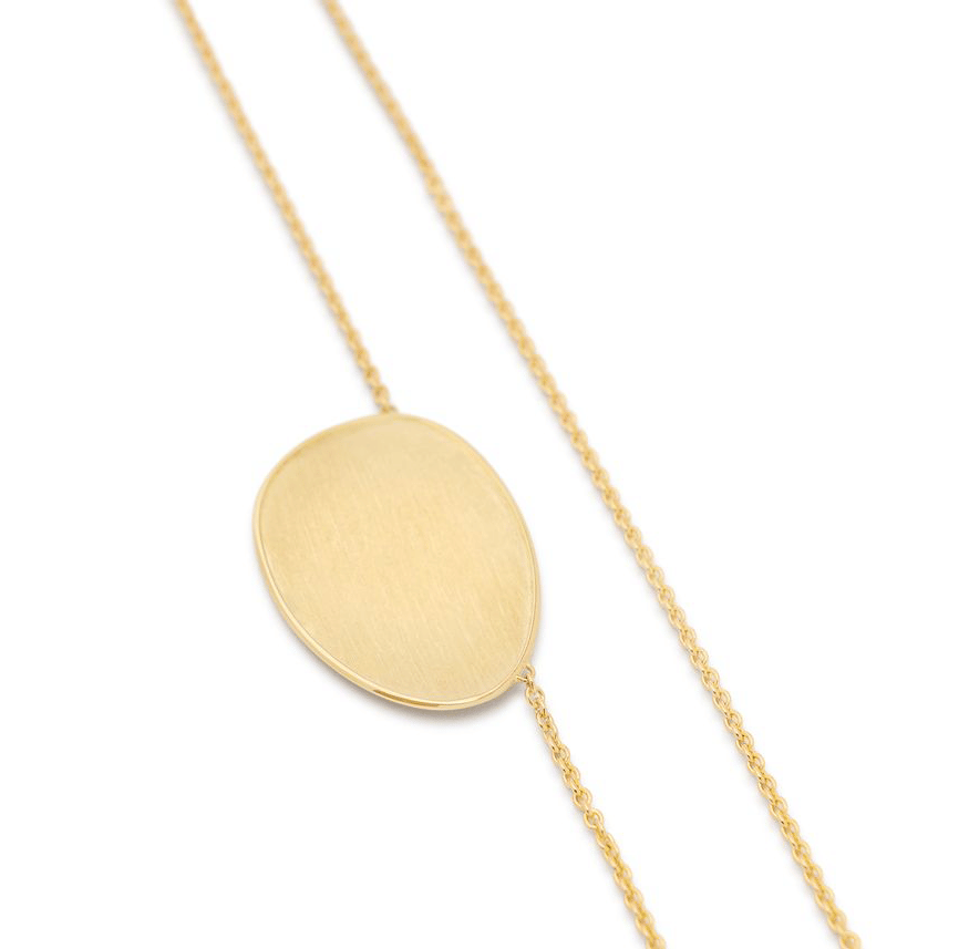 Marco Bicego Lunaria Yellow Gold Small Petal Pendant Necklace