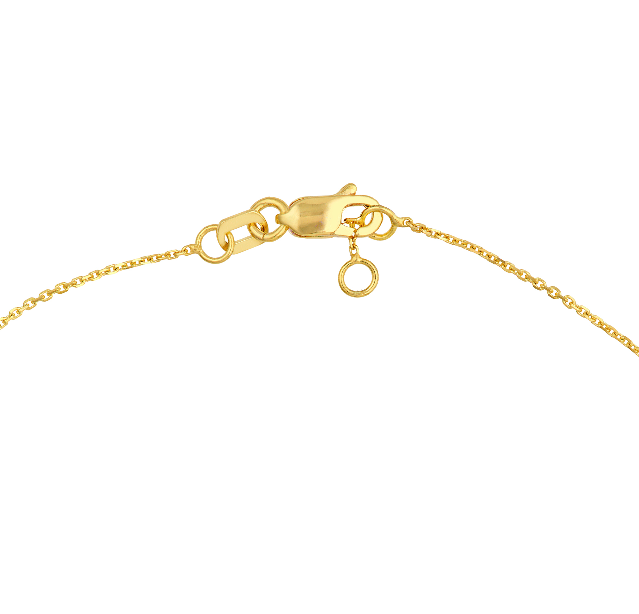 Sabel Collection Yellow Gold Puff Heart Station Bracelet