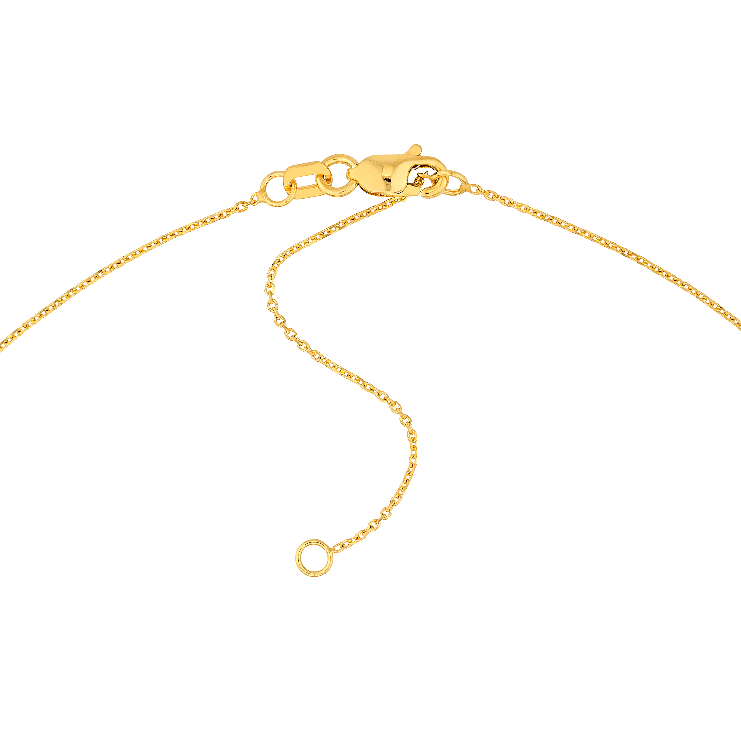Sabel Collection Yellow Gold 3 Heart Cable Necklace
