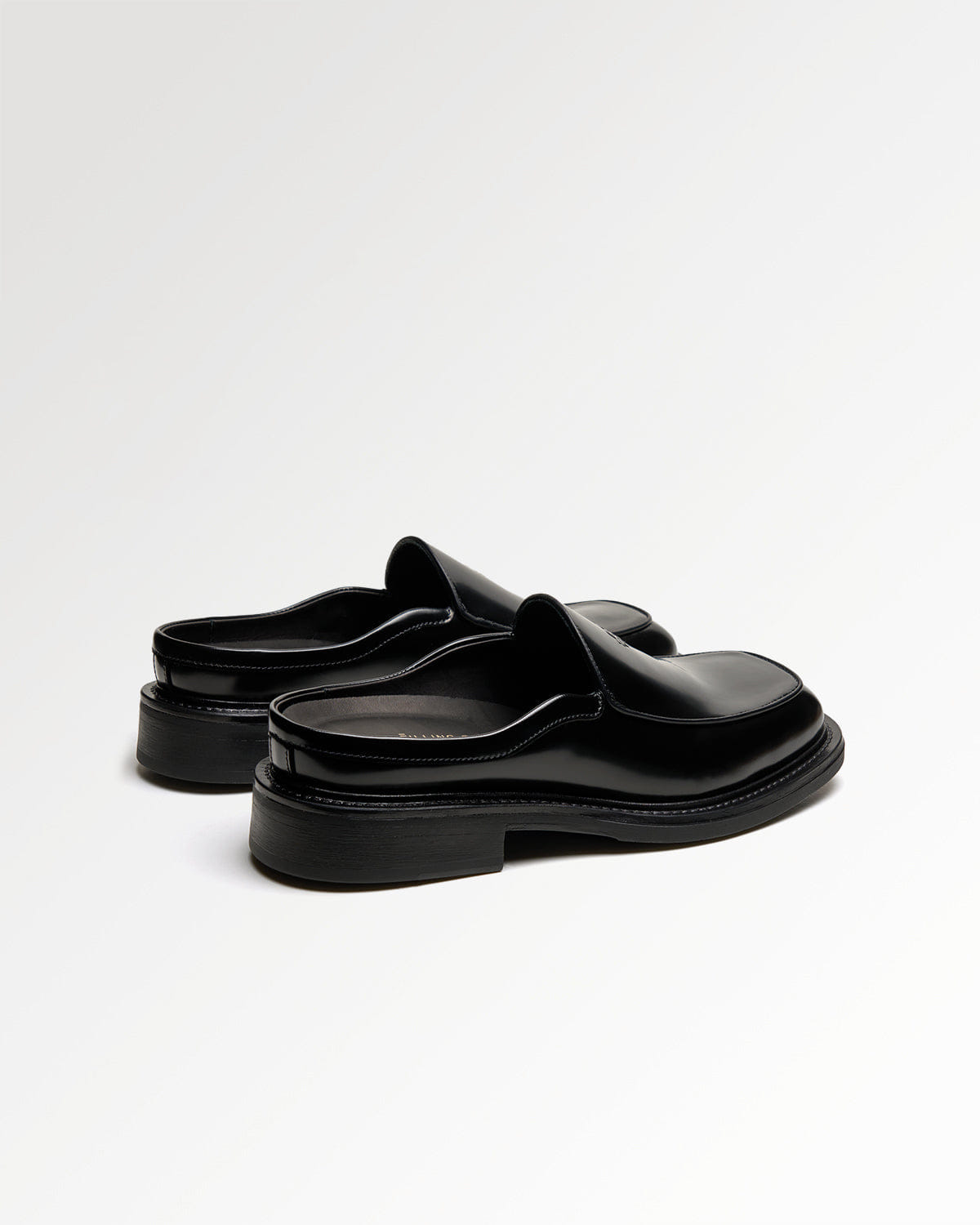 Trend Maven Square Mule Polido Black