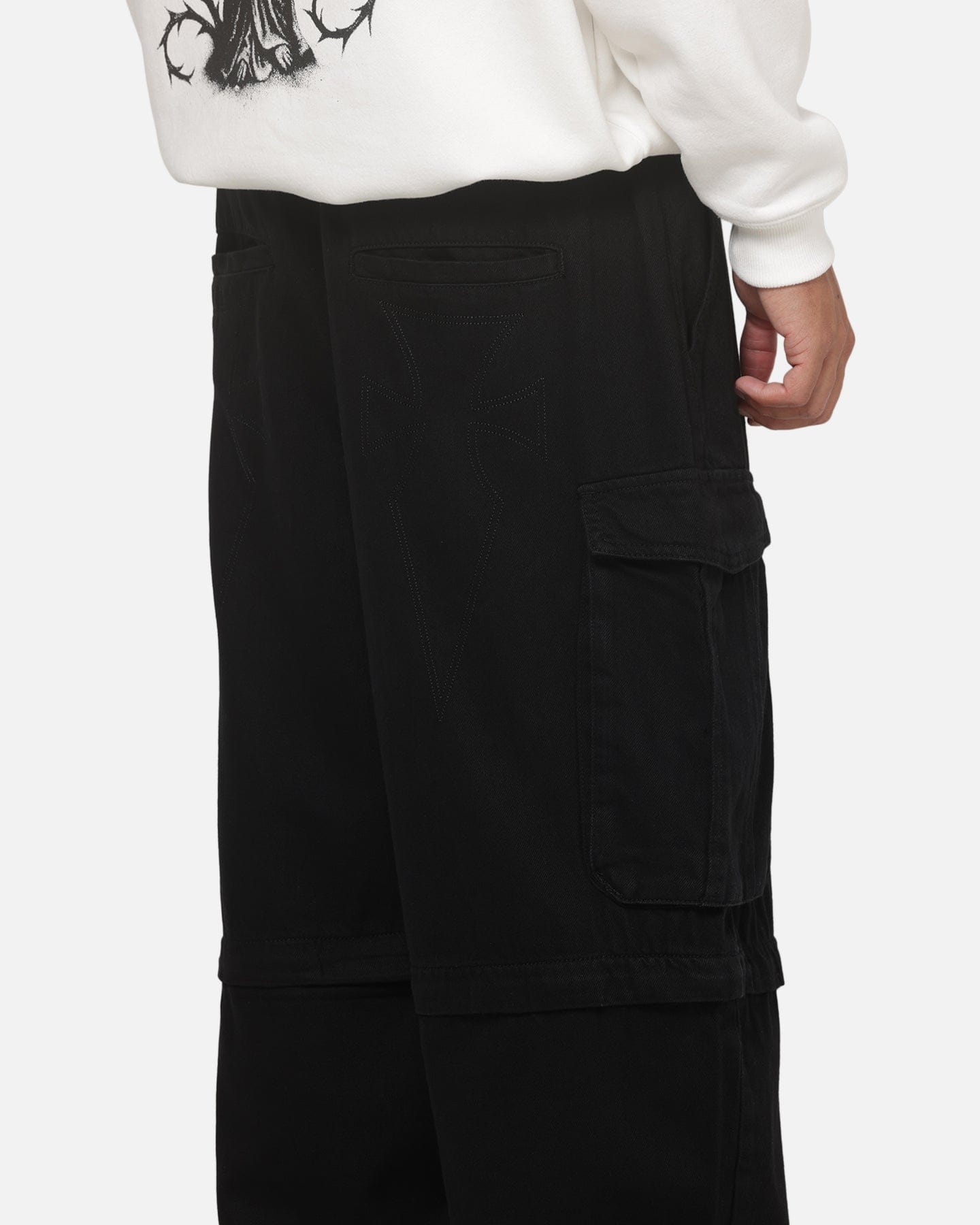 Saint Morta Umbra Super Baggy Cargo Pants Black