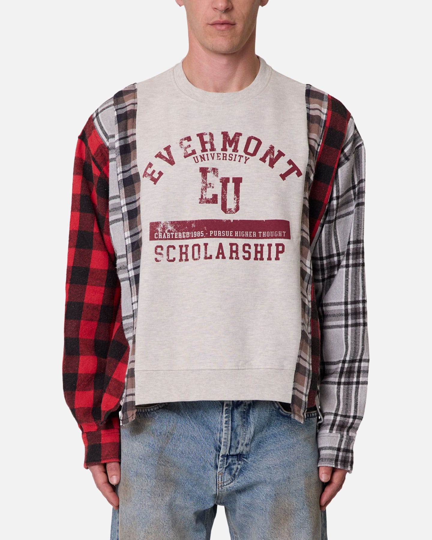 MNML Panelled Flannel Shirt Multi