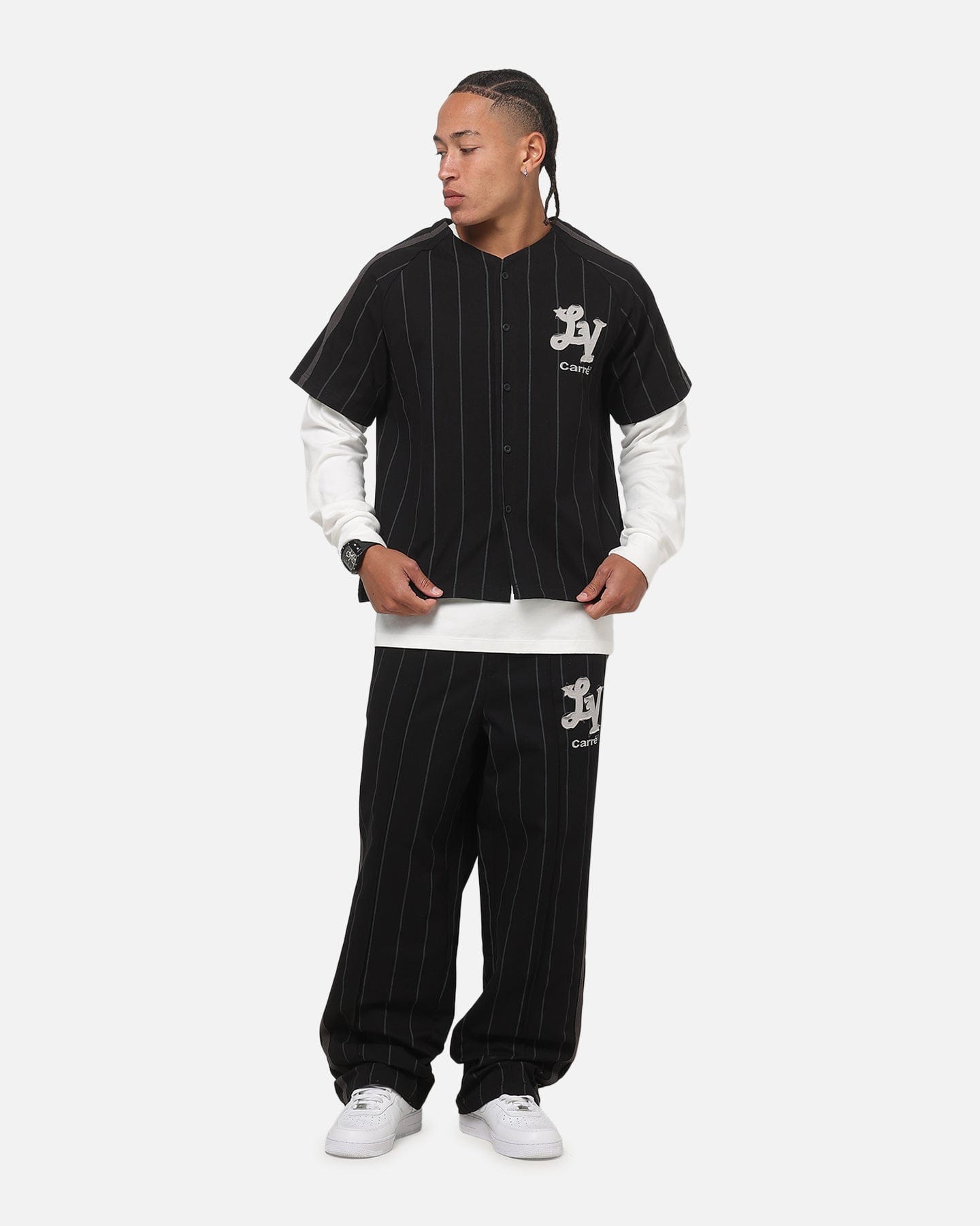 Carre Las Vegas City Series Pants Black Pinstripe
