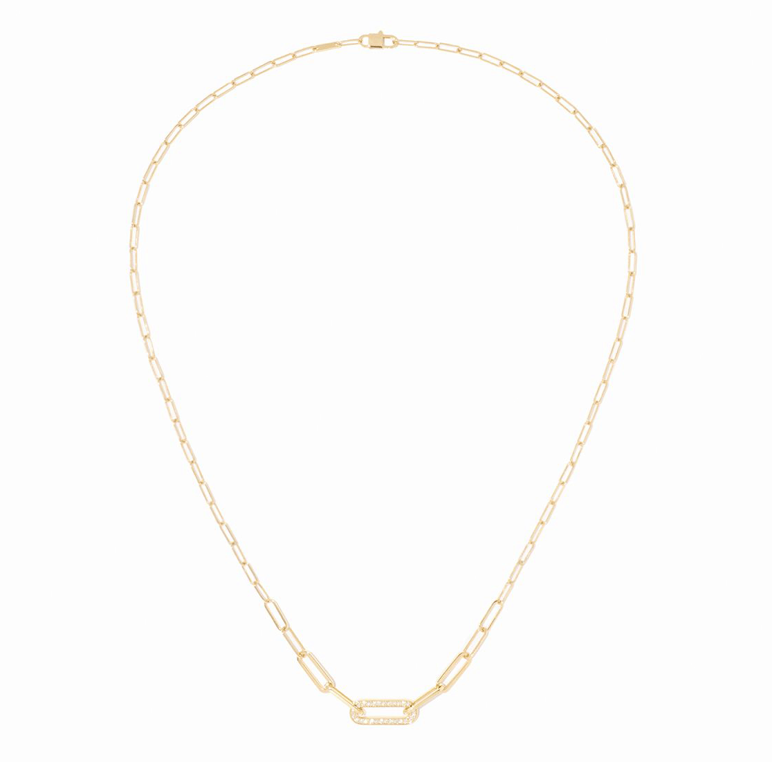 Dinh Van Maillon Yellow Gold Small Diamond Necklace