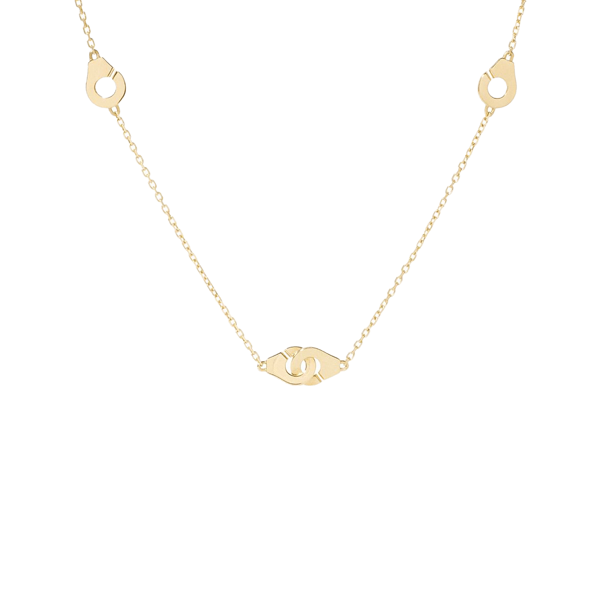 Dinh Van Menottes Yellow Gold Multi-Motif Necklace