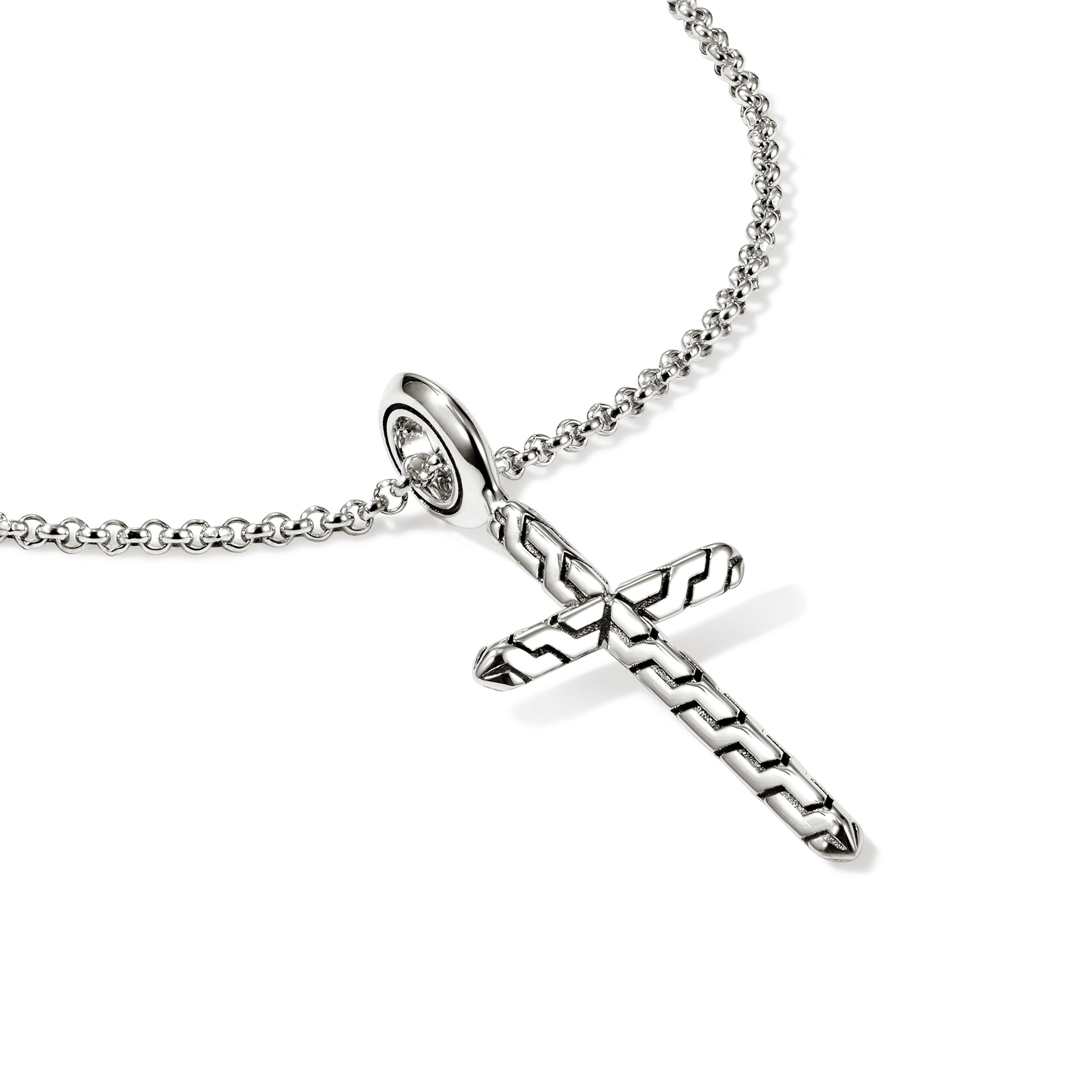 John Hardy Essentials Sterling Silver Cross Necklace