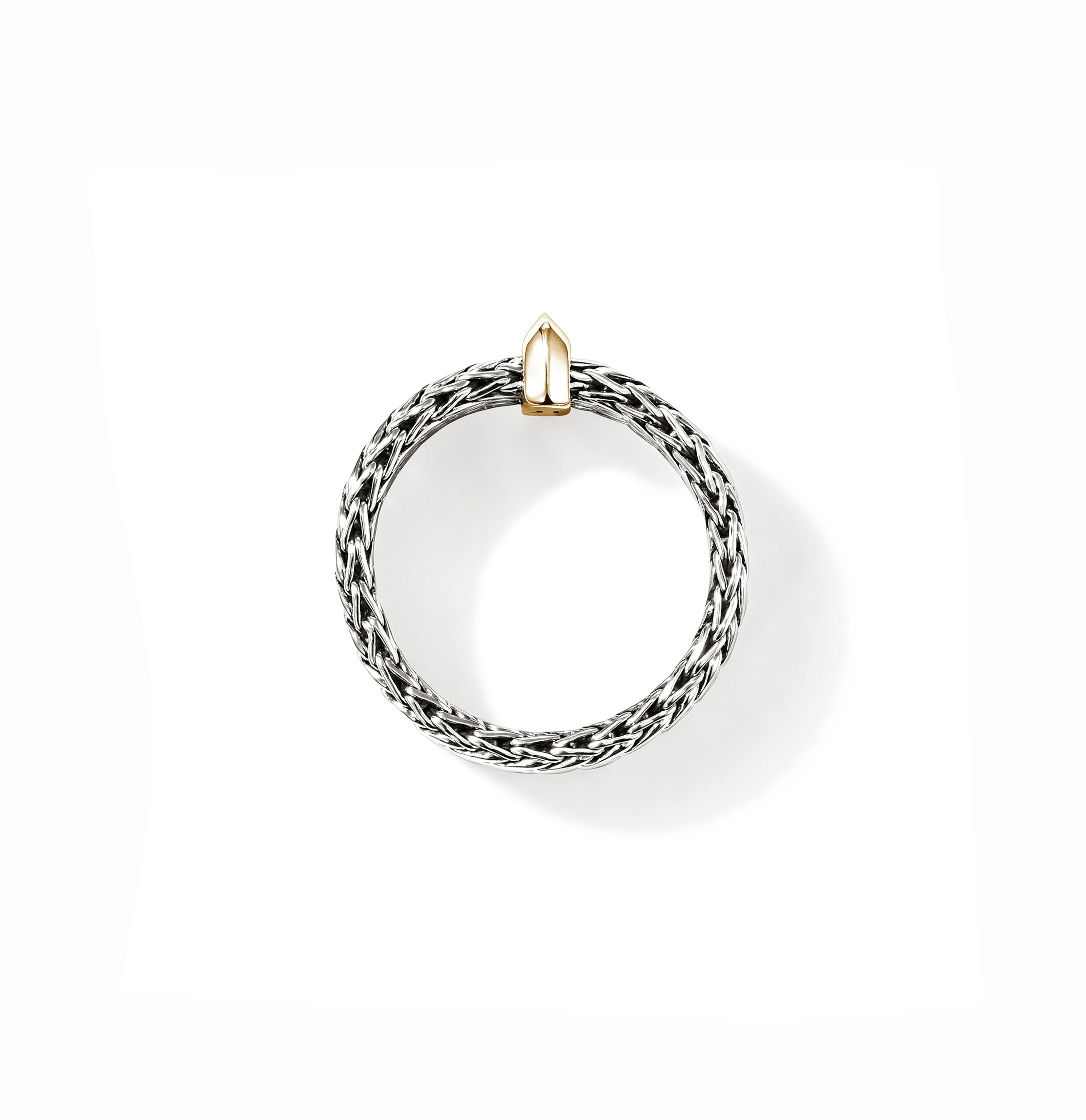 John Hardy Icon Link Mixed Metals Bar Ring, 9mm