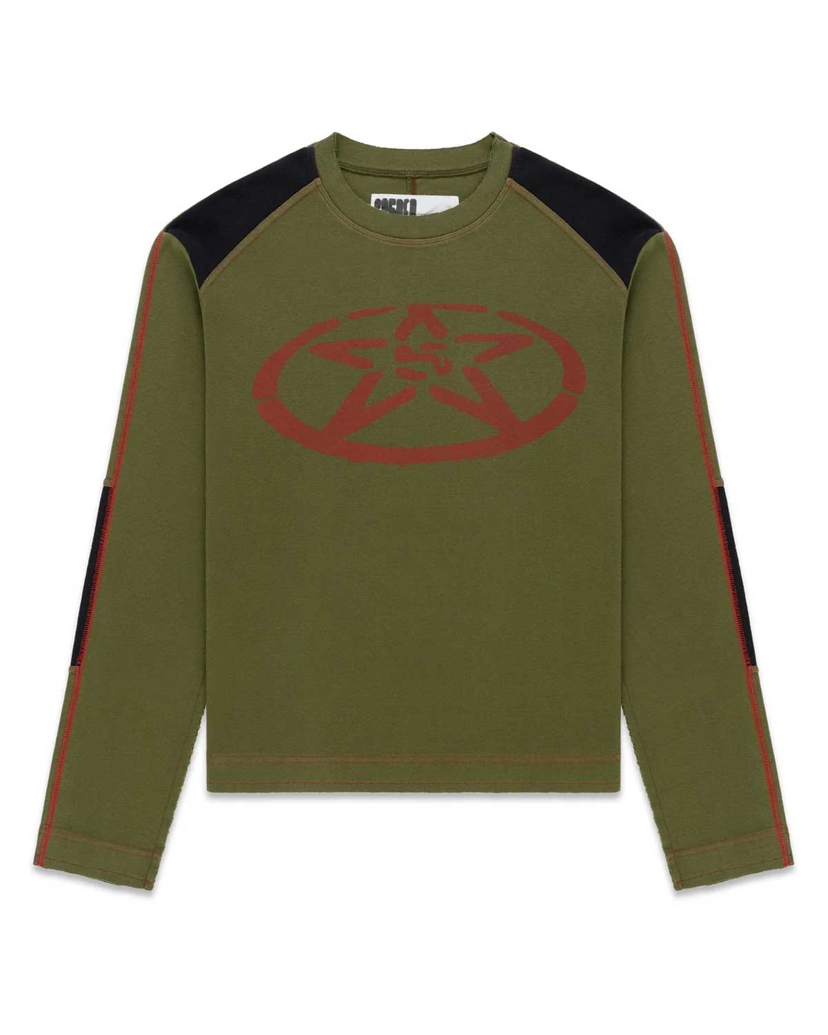 Sp5der Worldwide Sp5der Service L/S Tee Chive Green