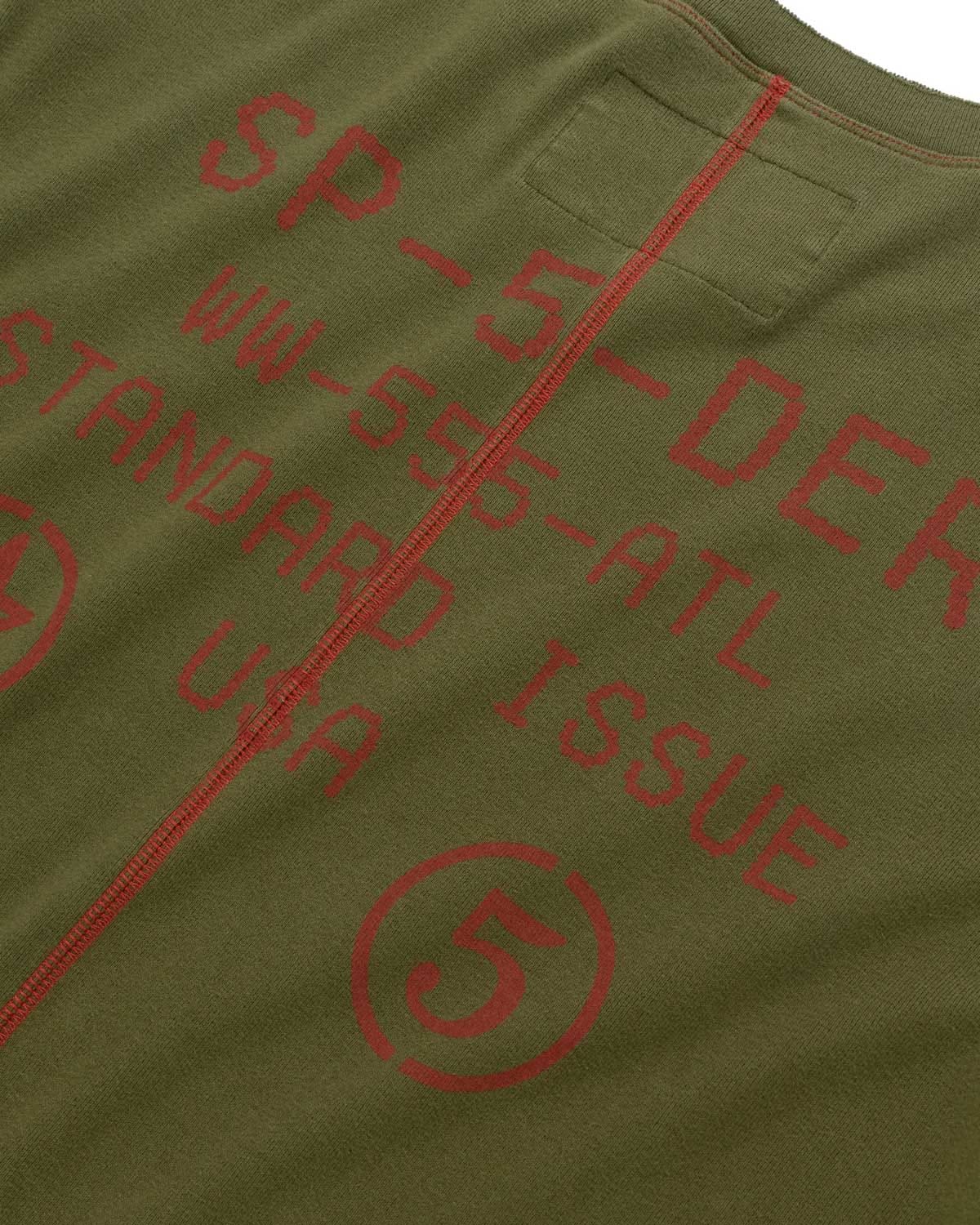 Sp5der Worldwide Sp5der Service L/S Tee Chive Green