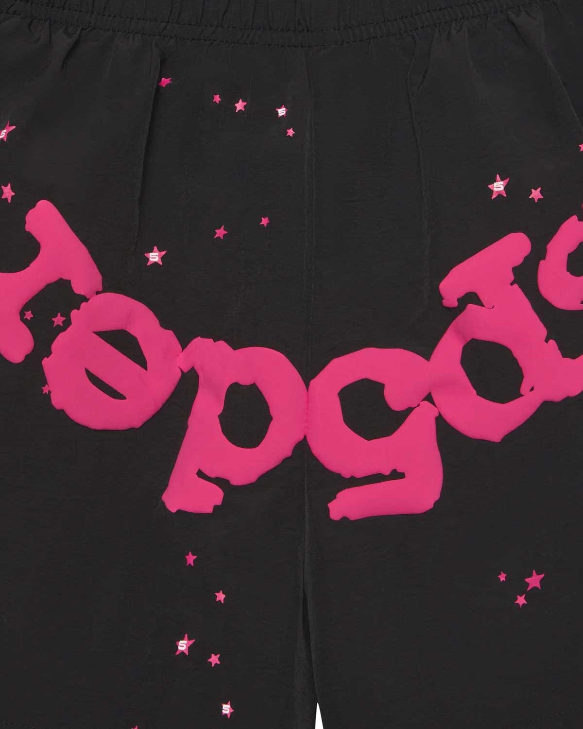 Sp5der Worldwide Sp5der OG Web Double Layer Shorts Black/Pink
