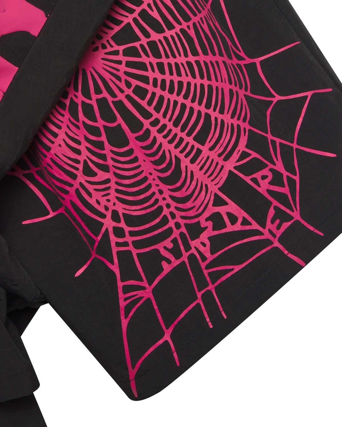 Sp5der Worldwide Sp5der OG Web Double Layer Shorts Black/Pink