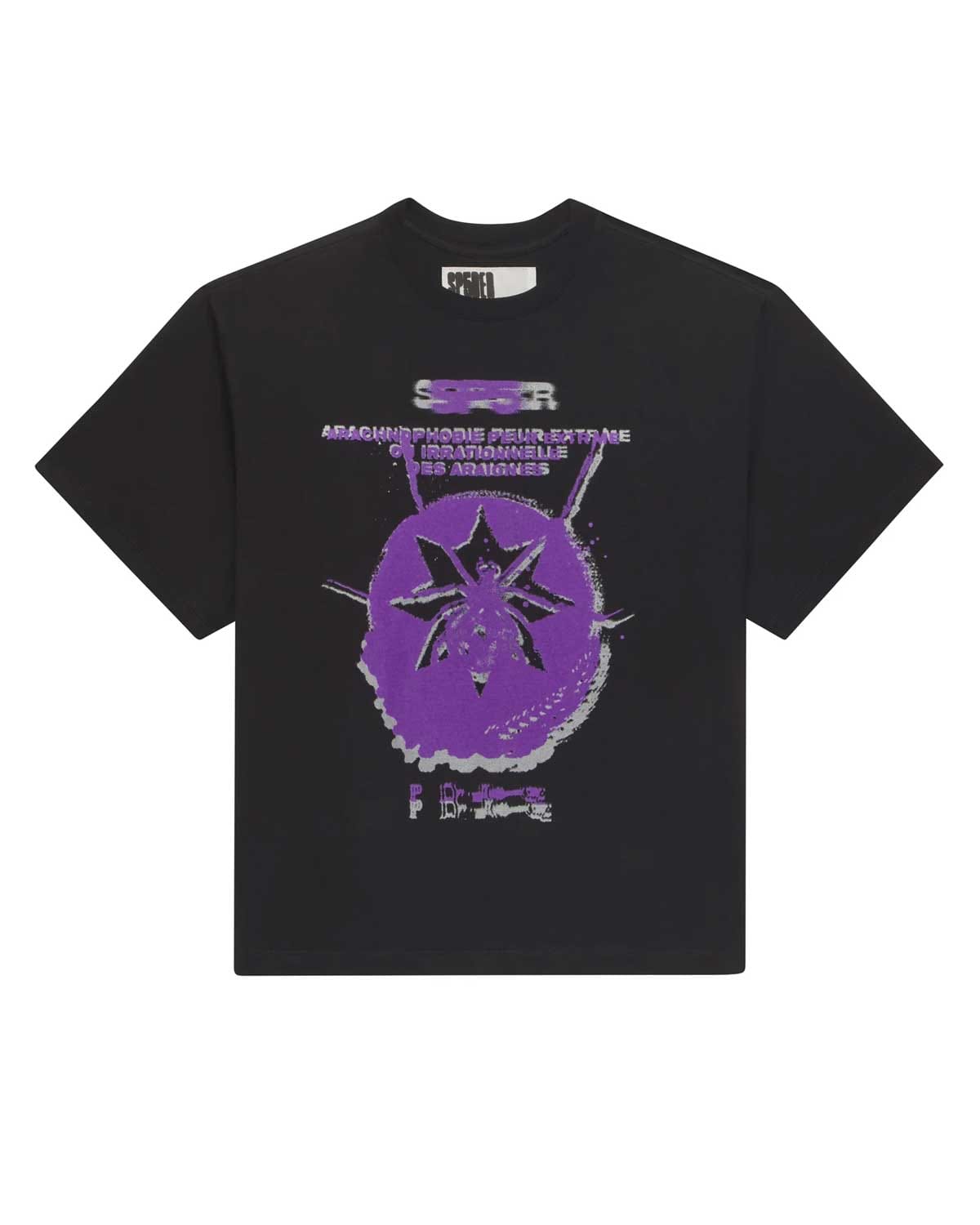 Sp5der Worldwide Sp5der France Blur Tee Black