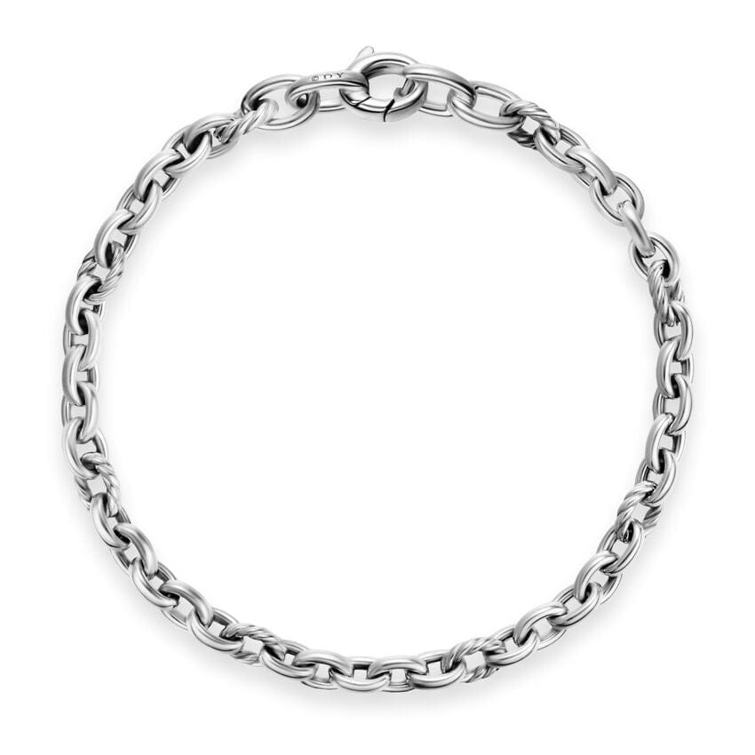 David Yurman DY Mercer Petite Chain Bracelet in Sterling Silver, 4.5mm, Size Medium