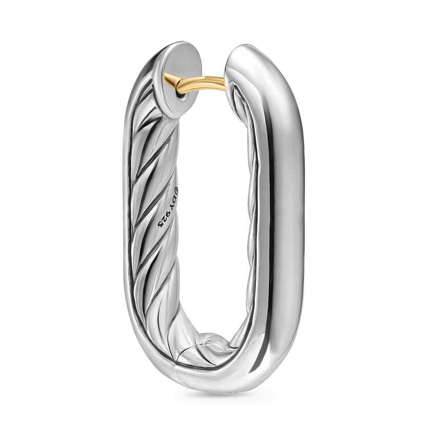 David Yurman DY Madison Smooth Hoop Earrings in Sterling Silver, 24.3mm