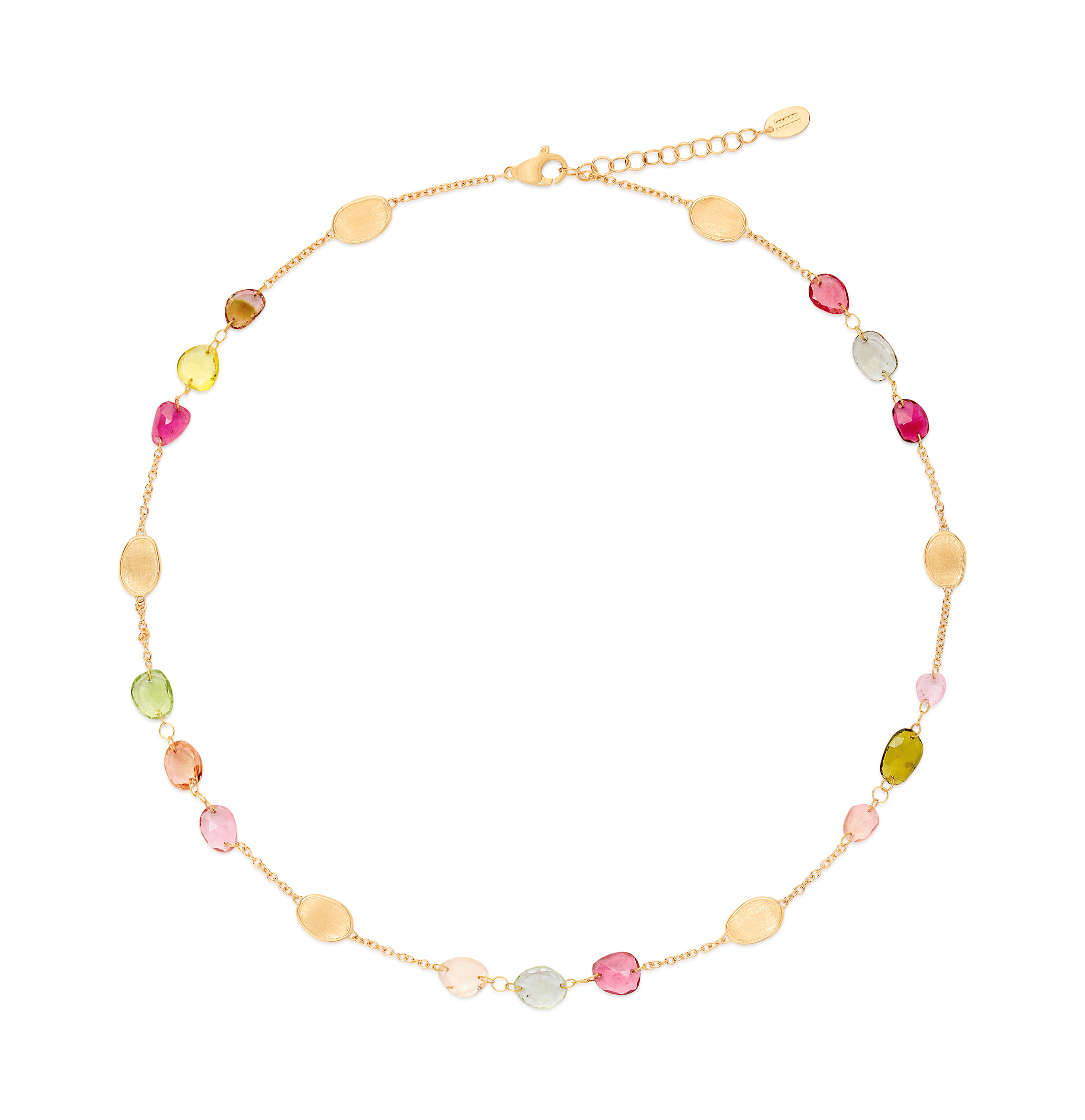 Marco Bicego Lunaria Yellow Gold Tourmaline Necklace