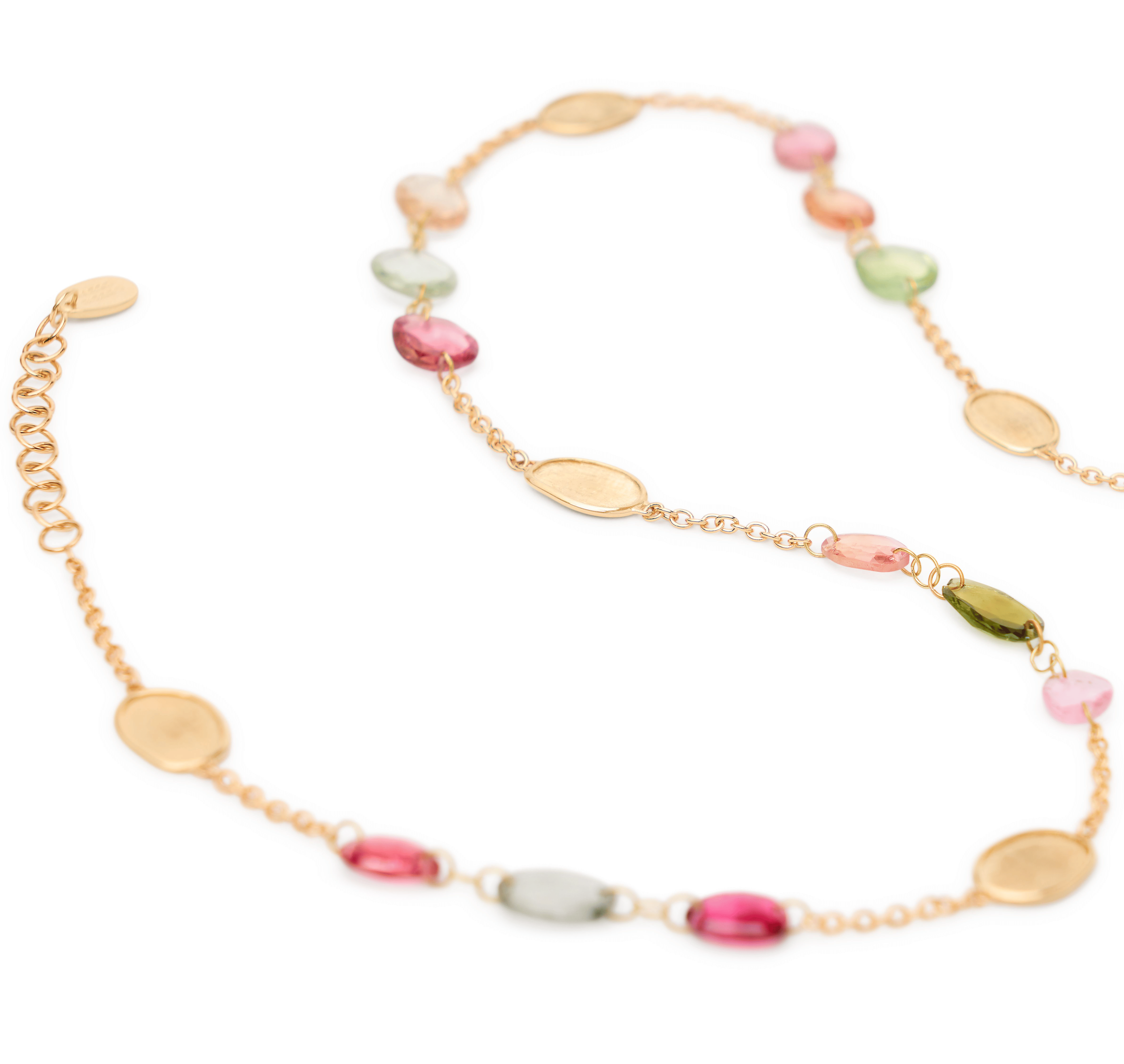 Marco Bicego Lunaria Yellow Gold Tourmaline Necklace