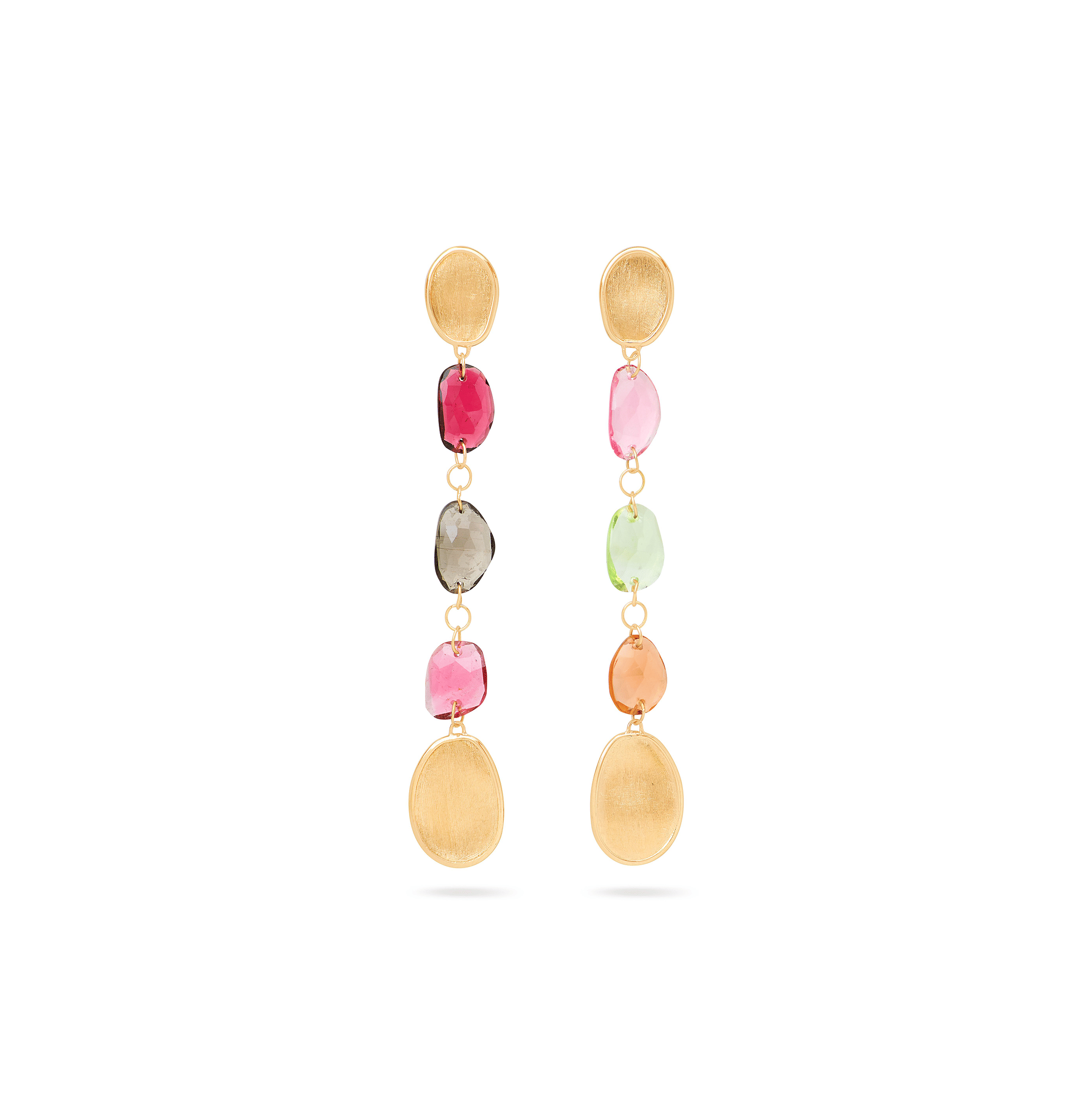 Marco Bicego Lunaria Mixed Tourmaline Statement Earrings