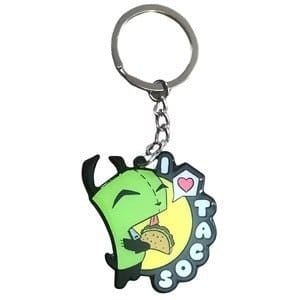 Zen Monkey Studios Zen Monkey: I Love Tacos - Invader Zim Keychain