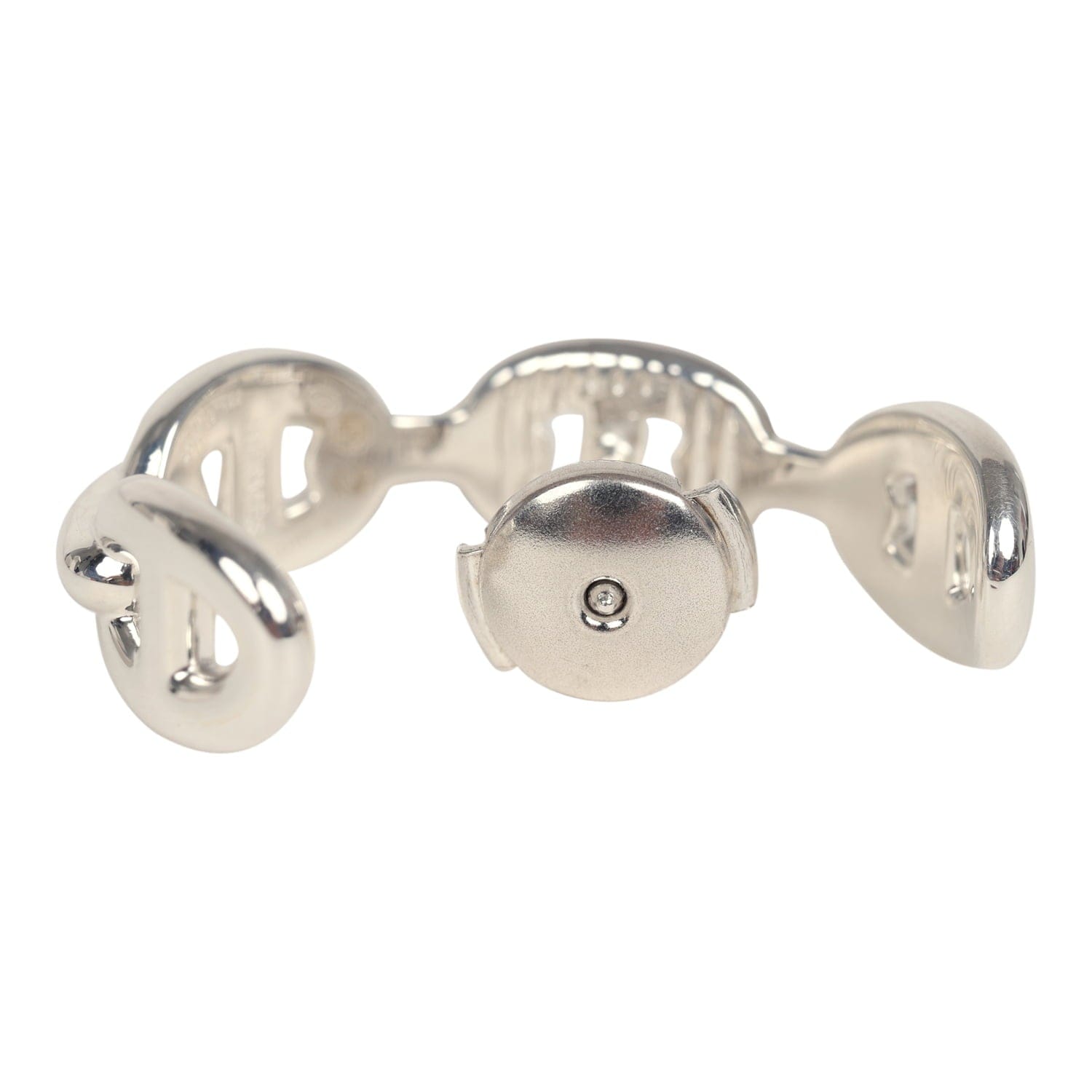 Hermes Chaine D'Ancre Enchainee Single Ear Climber Earring Sterling Silver