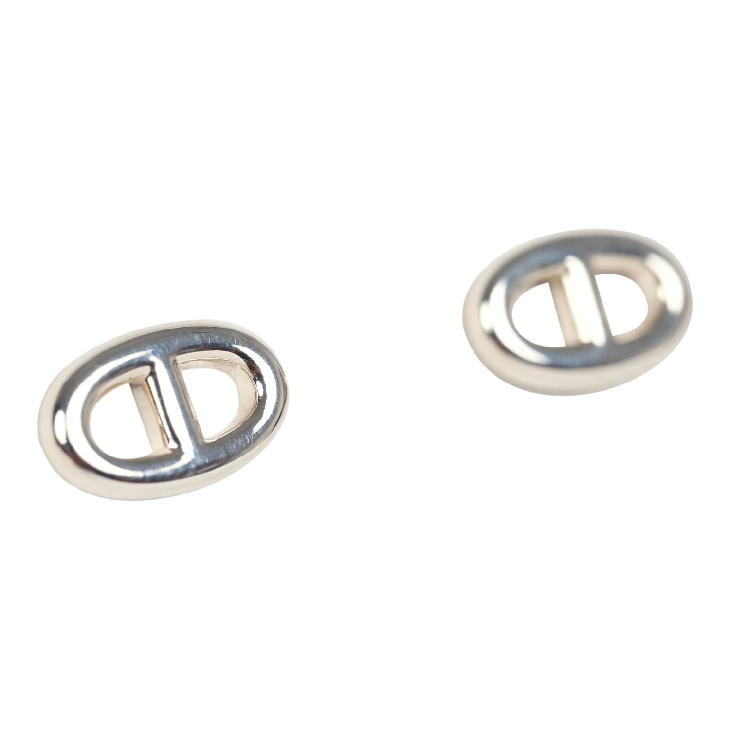 Hermes Farandole Stud Earrings Very Small Sterling Silver