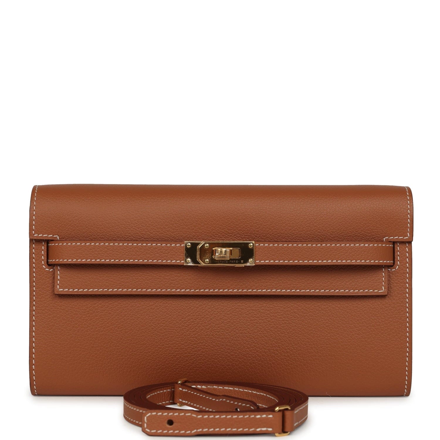 Hermes Kelly Wallet To Go Gold Evercolor Gold Hardware