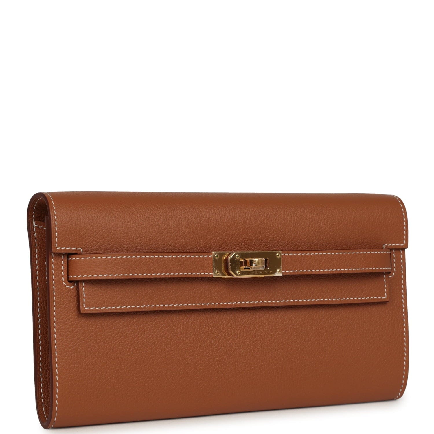 Hermes Kelly Wallet To Go Gold Evercolor Gold Hardware