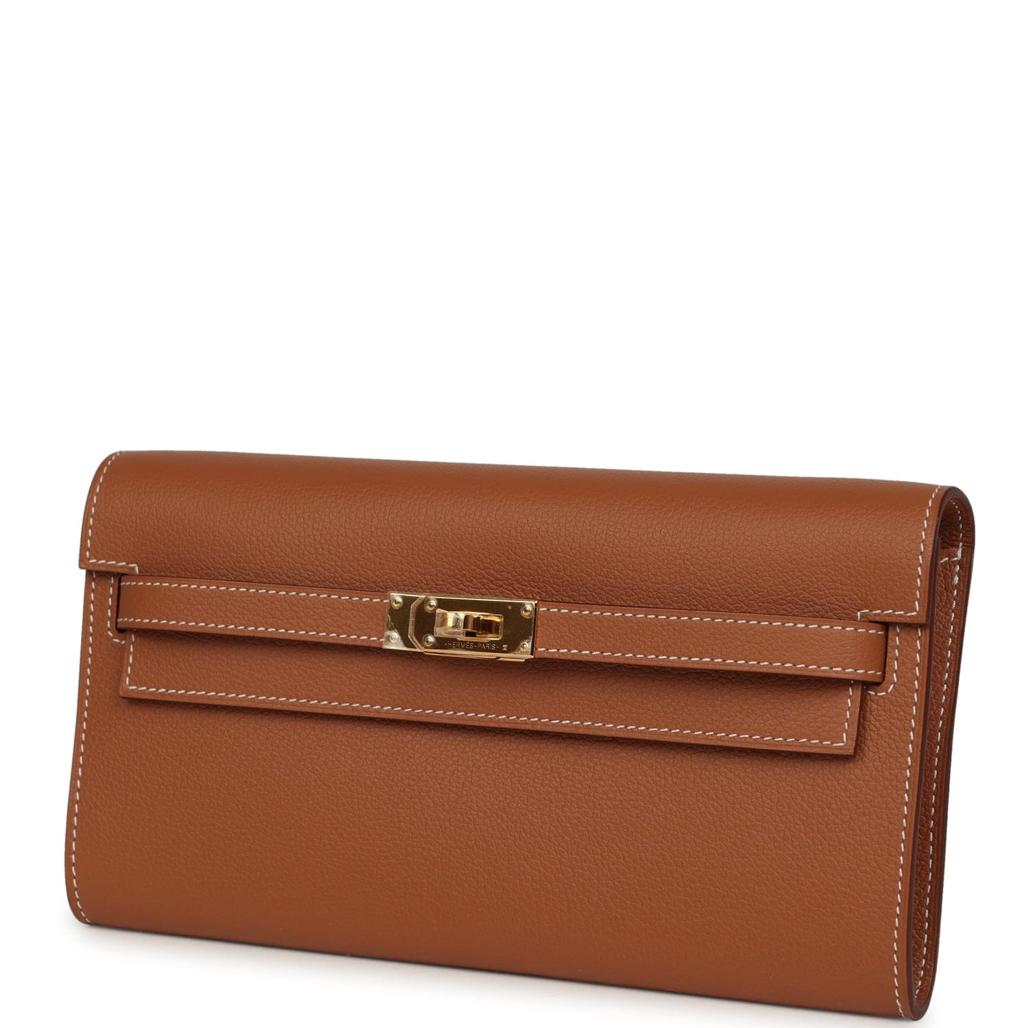 Hermes Kelly Wallet To Go Gold Evercolor Gold Hardware