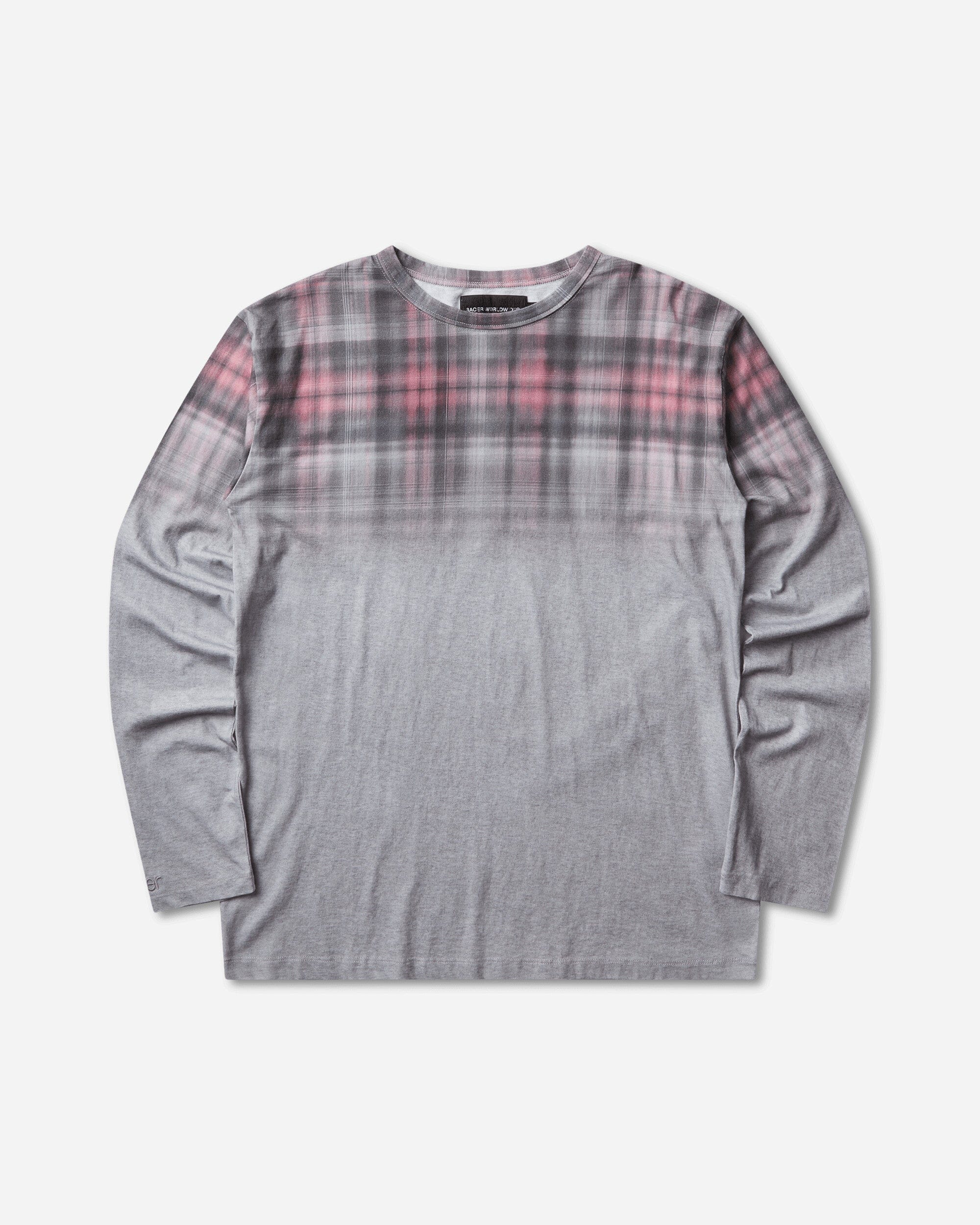 Racer Worldwide Plaid Longsleeve T-Shirt Grey
