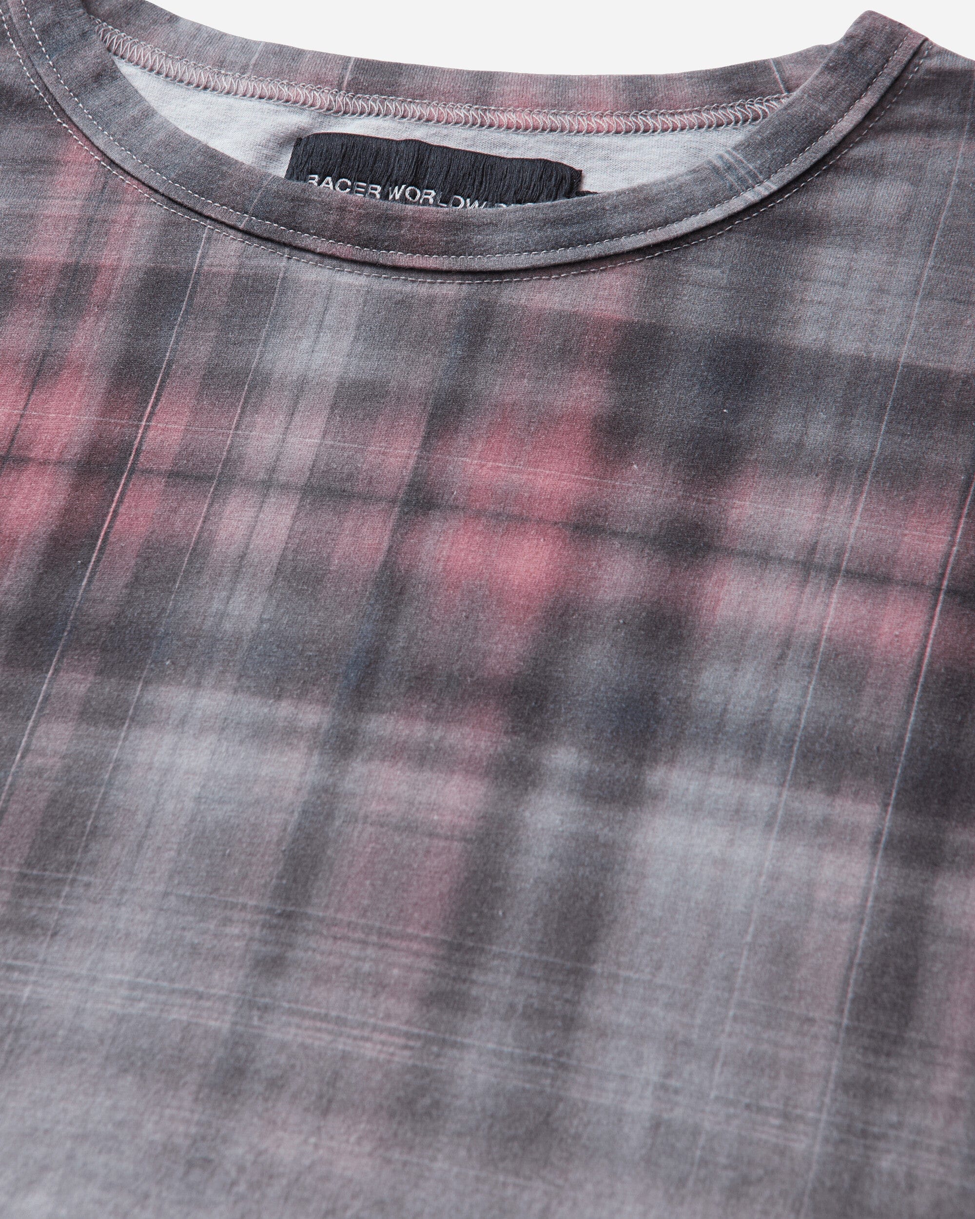 Racer Worldwide Plaid Longsleeve T-Shirt Grey