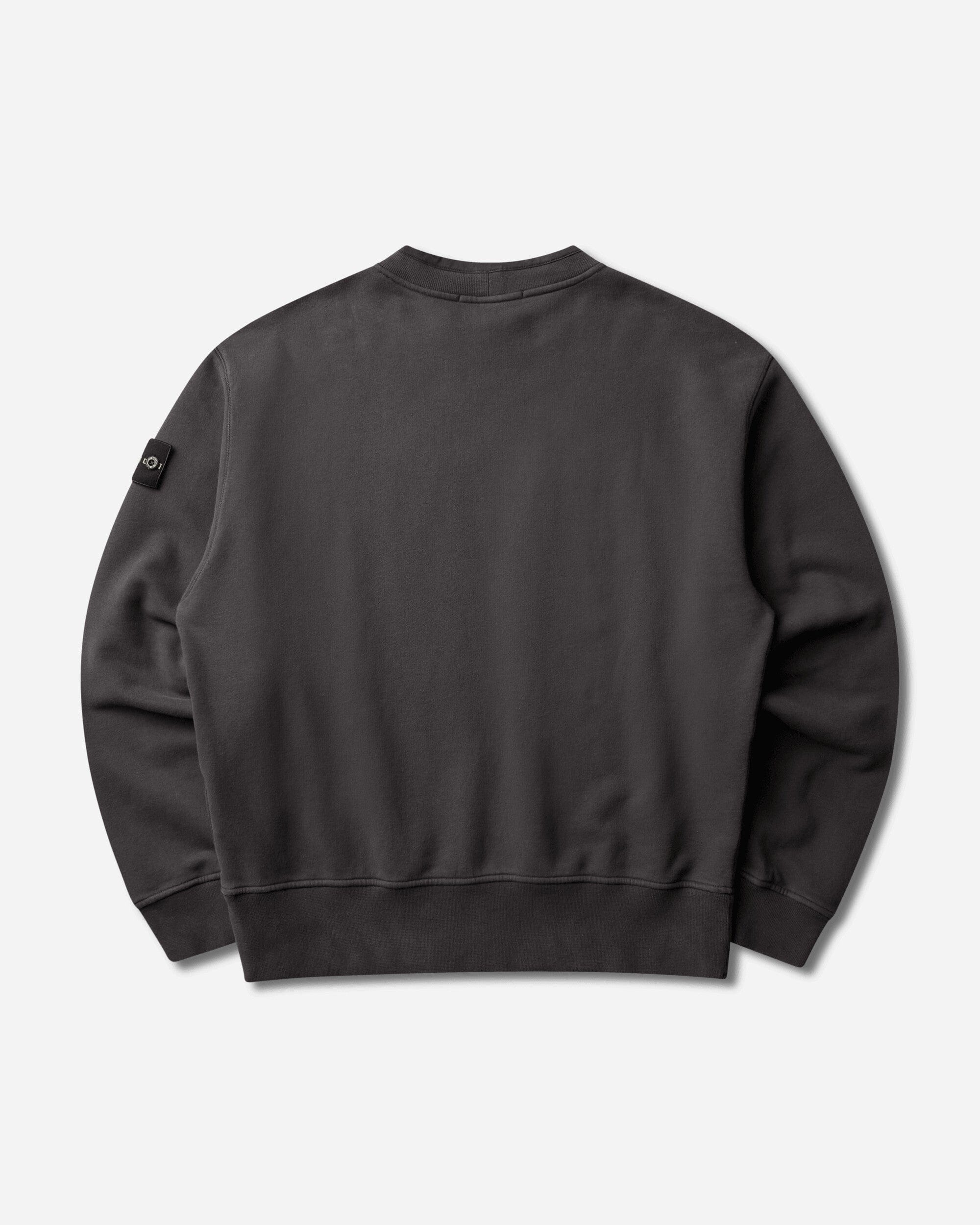 Stone Island Men's Organic Cotton Fleece Crewneck Sweatshirt Lead Grey