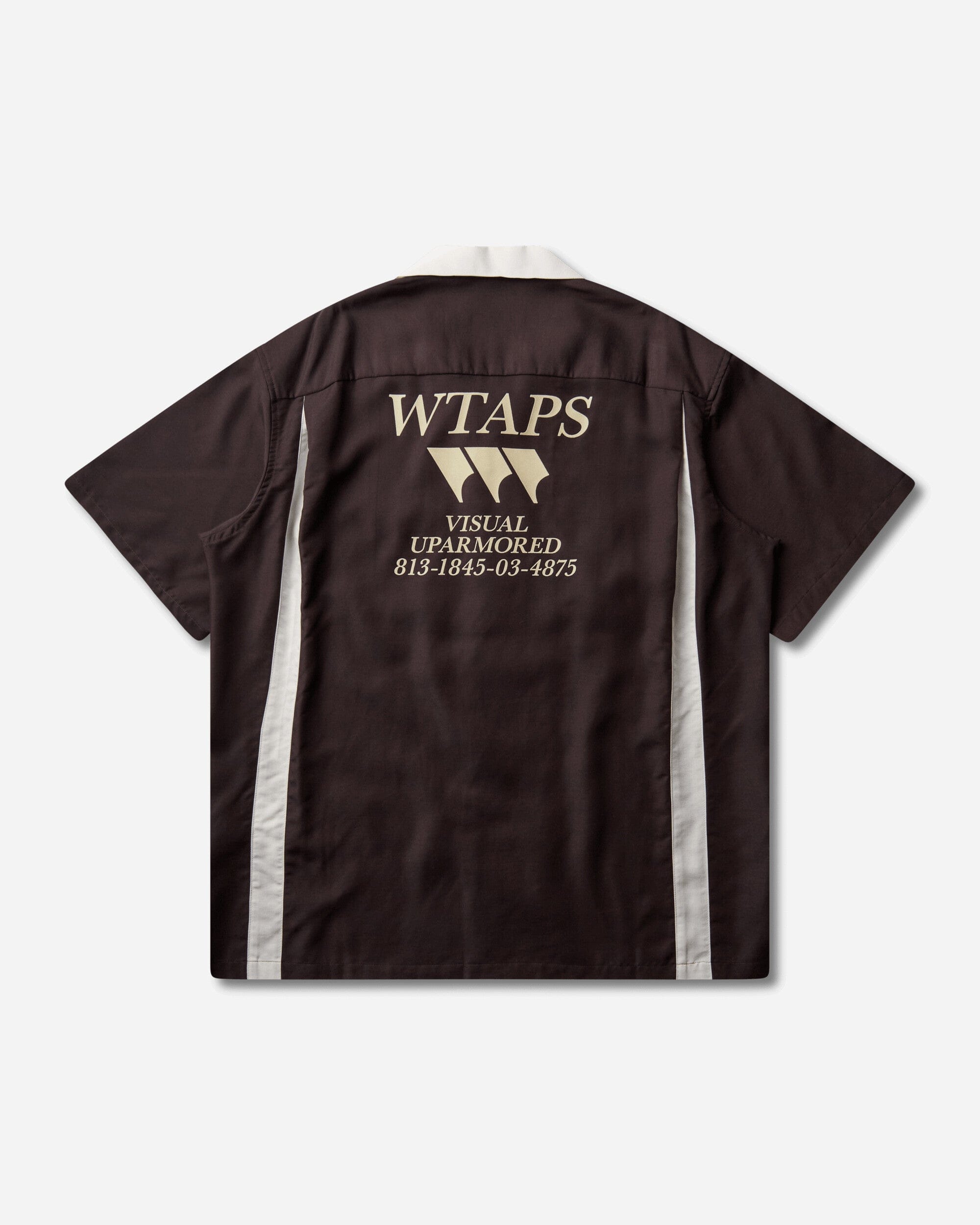 WTAPS Men's Kingpin 02 Shortsleeve Shirt Brown