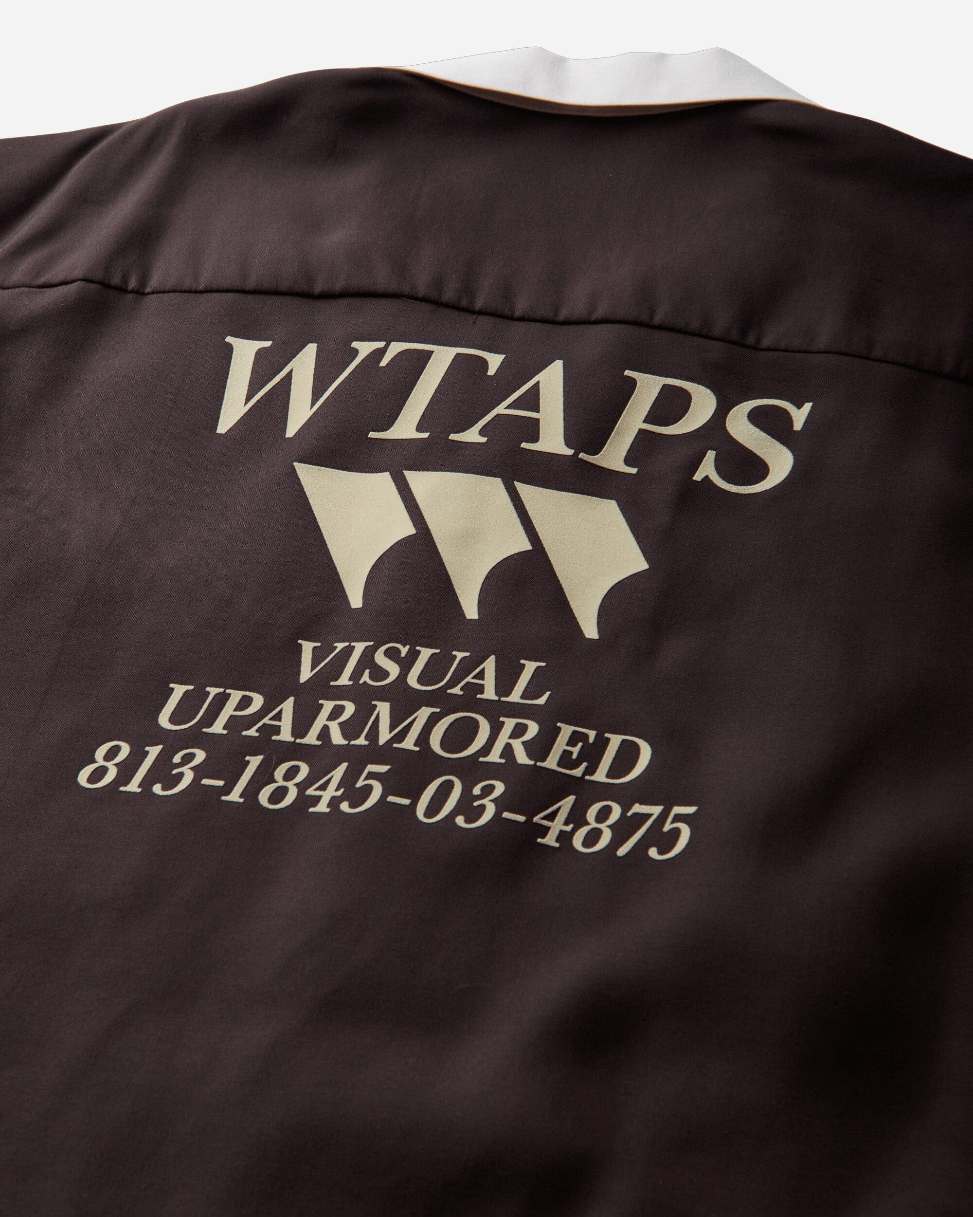 WTAPS Men's Kingpin 02 Shortsleeve Shirt Brown