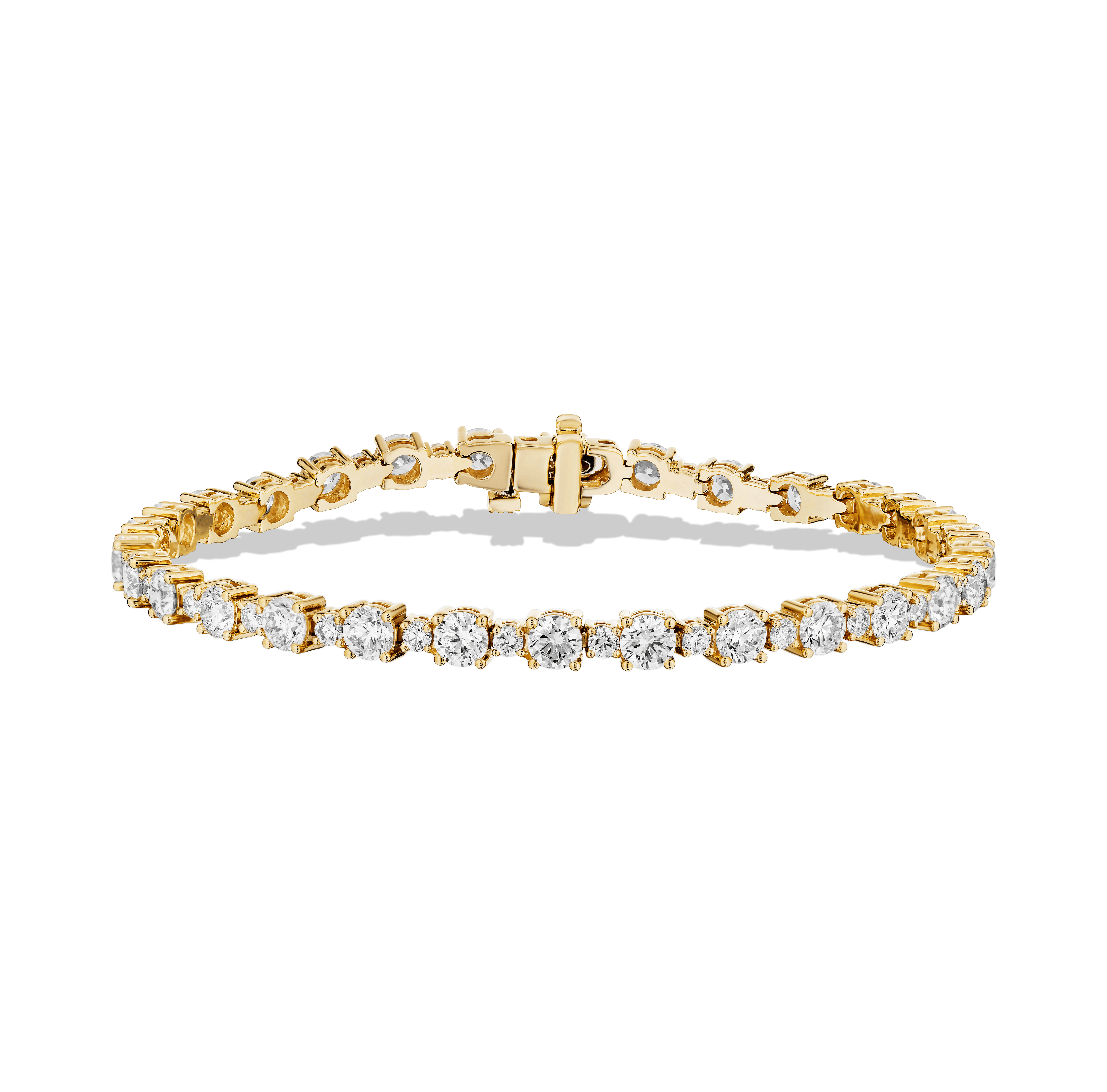 Sabel Collection Yellow Gold Small and Large Diamond Bracelet