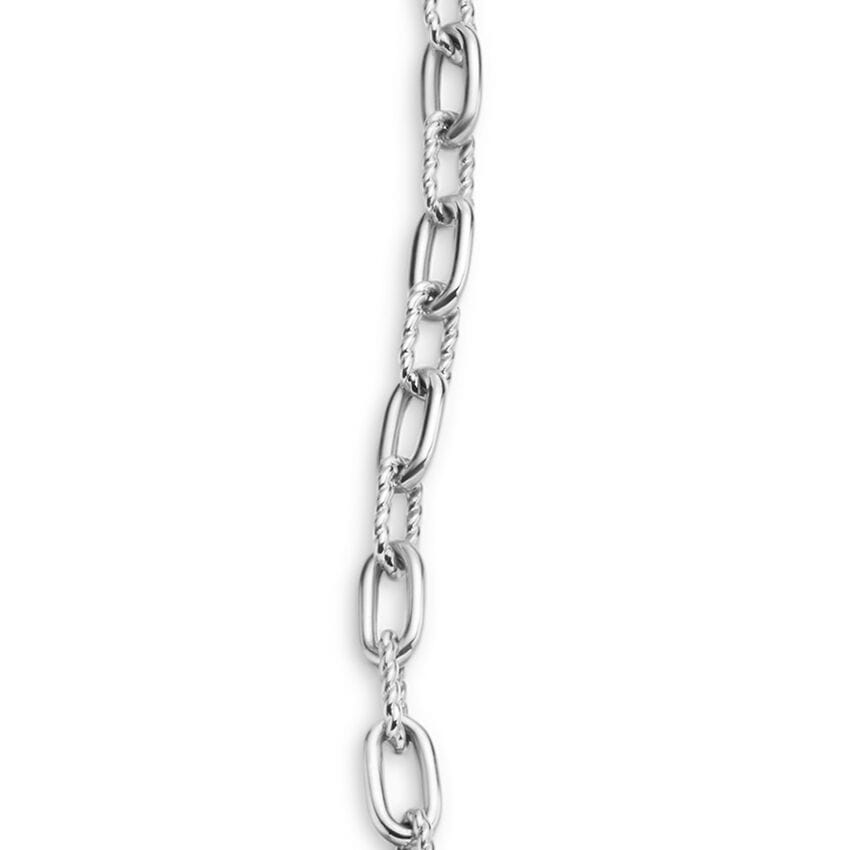 David Yurman DY Madison Toggle Chain Bracelet in Sterling Silver, 3mm, Size Medium