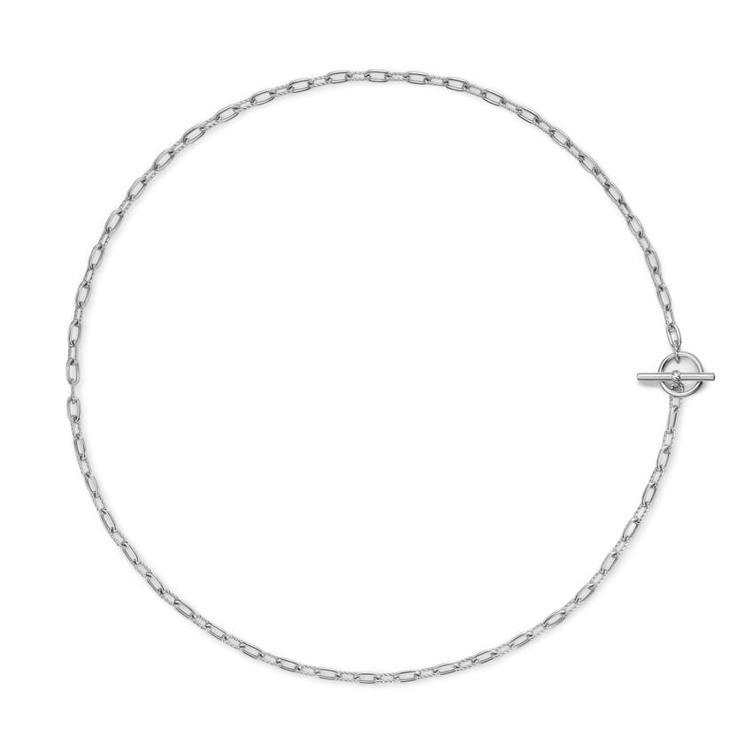 David Yurman DY Madison Toggle Chain Necklace in Sterling Silver, 3mm, 17"