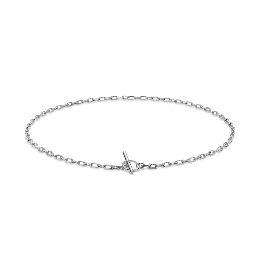 David Yurman DY Madison Toggle Chain Necklace in Sterling Silver, 3mm, 17"