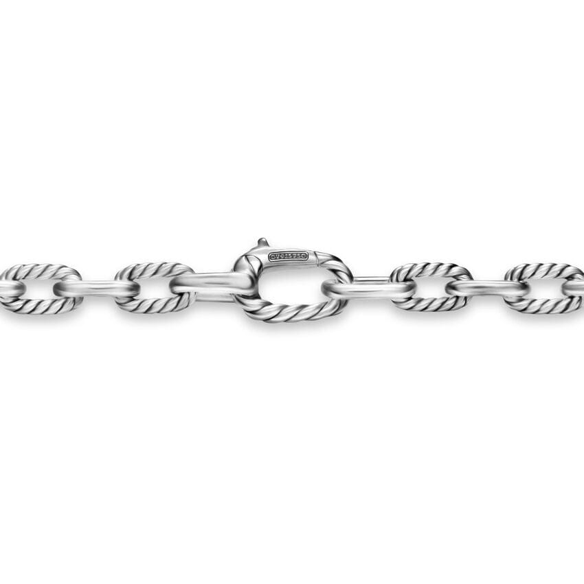 David Yurman DY Madison Chain Necklace in Sterling Silver with 18K Yellow Gold, 6mm, 22"