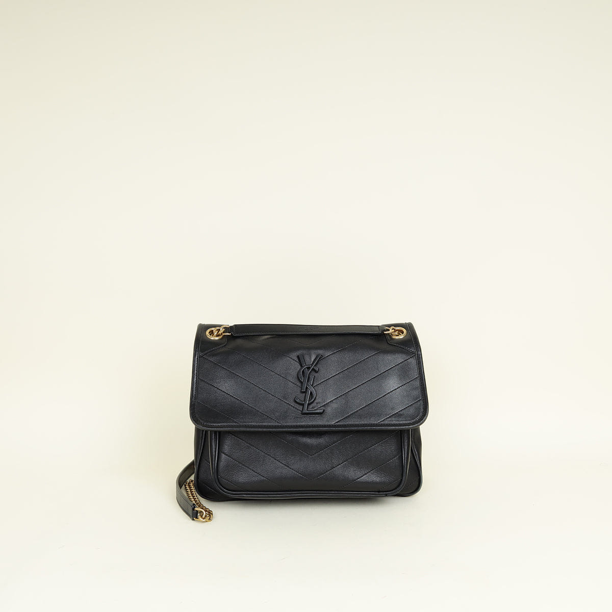 Saint Laurent YSL Black Niki Medium Shoulder Bag
