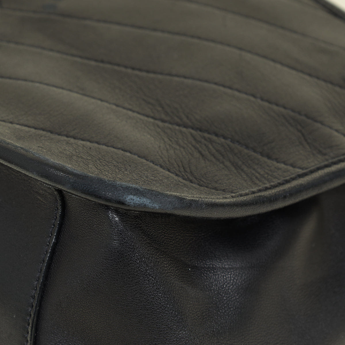 Saint Laurent YSL Black Niki Medium Shoulder Bag