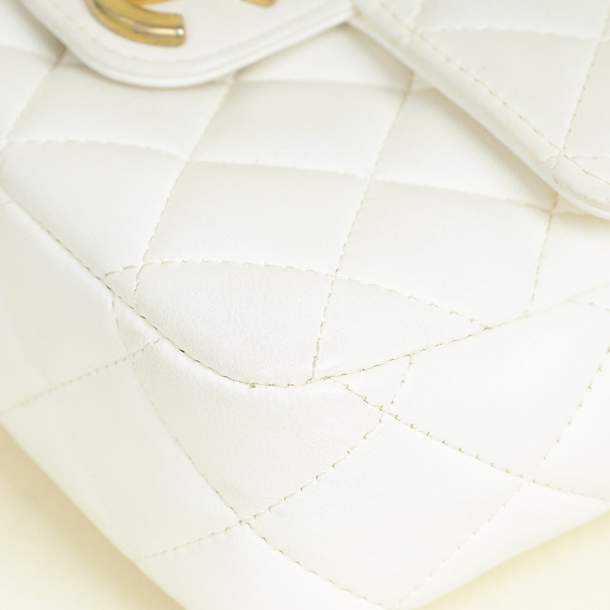 Chanel White Casino Chips Mini Square Flap Shoulder Bag
