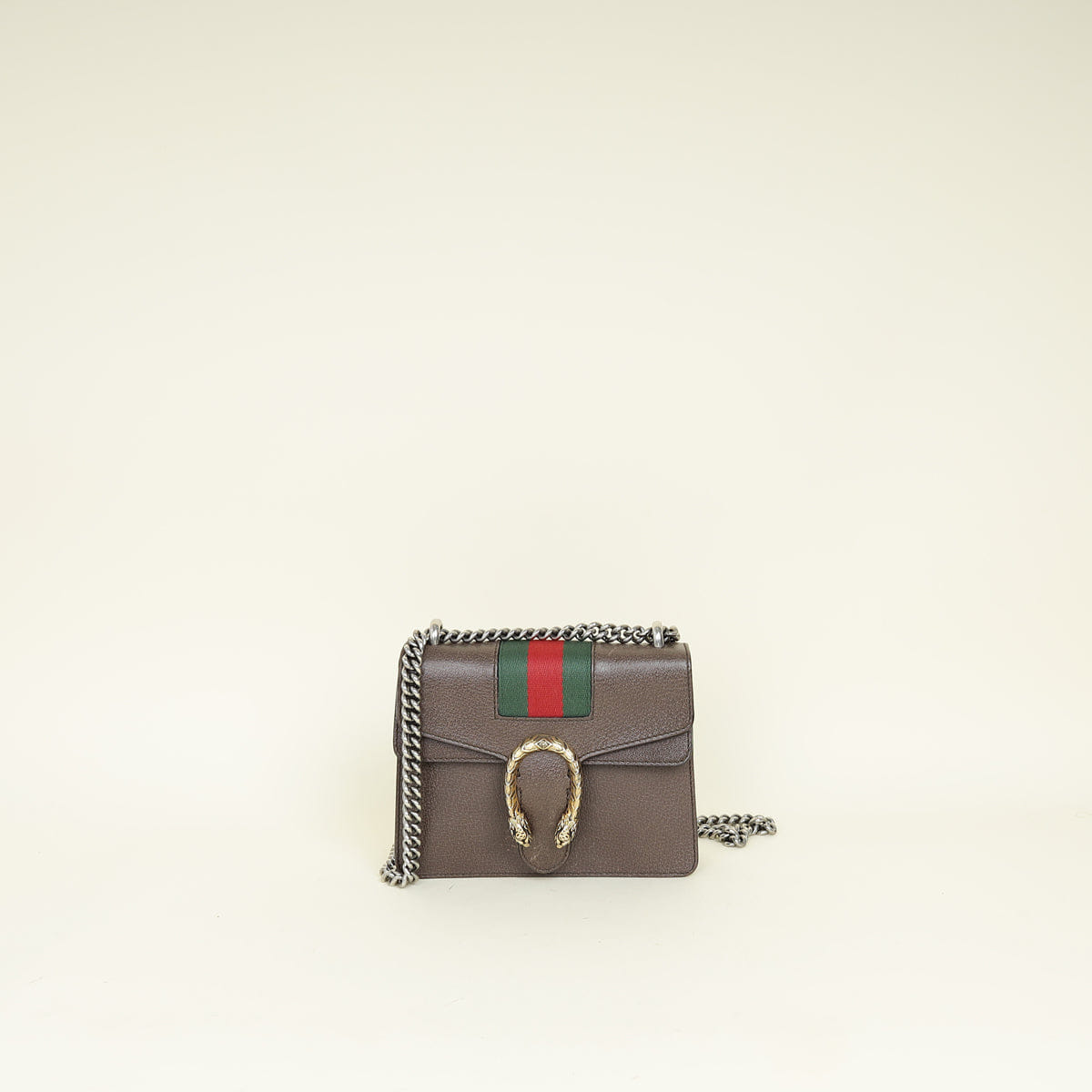 Gucci Brown Dionysus Web Small Shoulder Bag