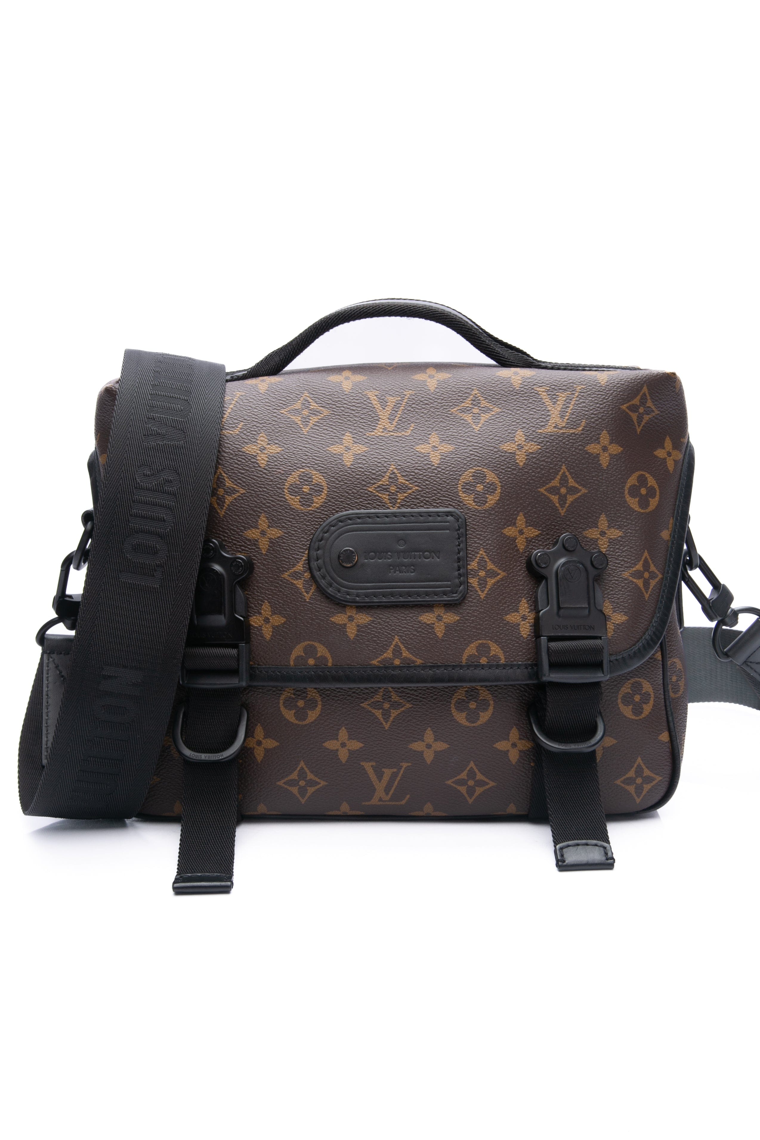 LOUIS VUITTON Monogram Macassar LV Trail Messenger Bag