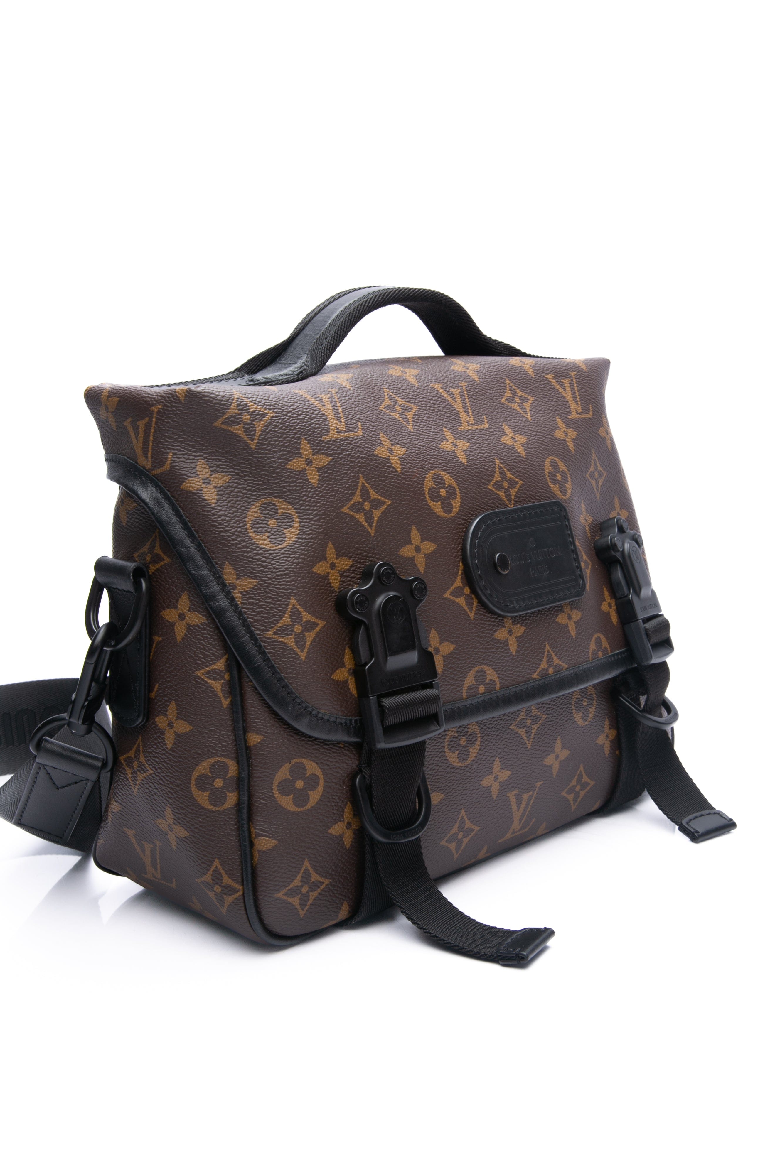 LOUIS VUITTON Monogram Macassar LV Trail Messenger Bag
