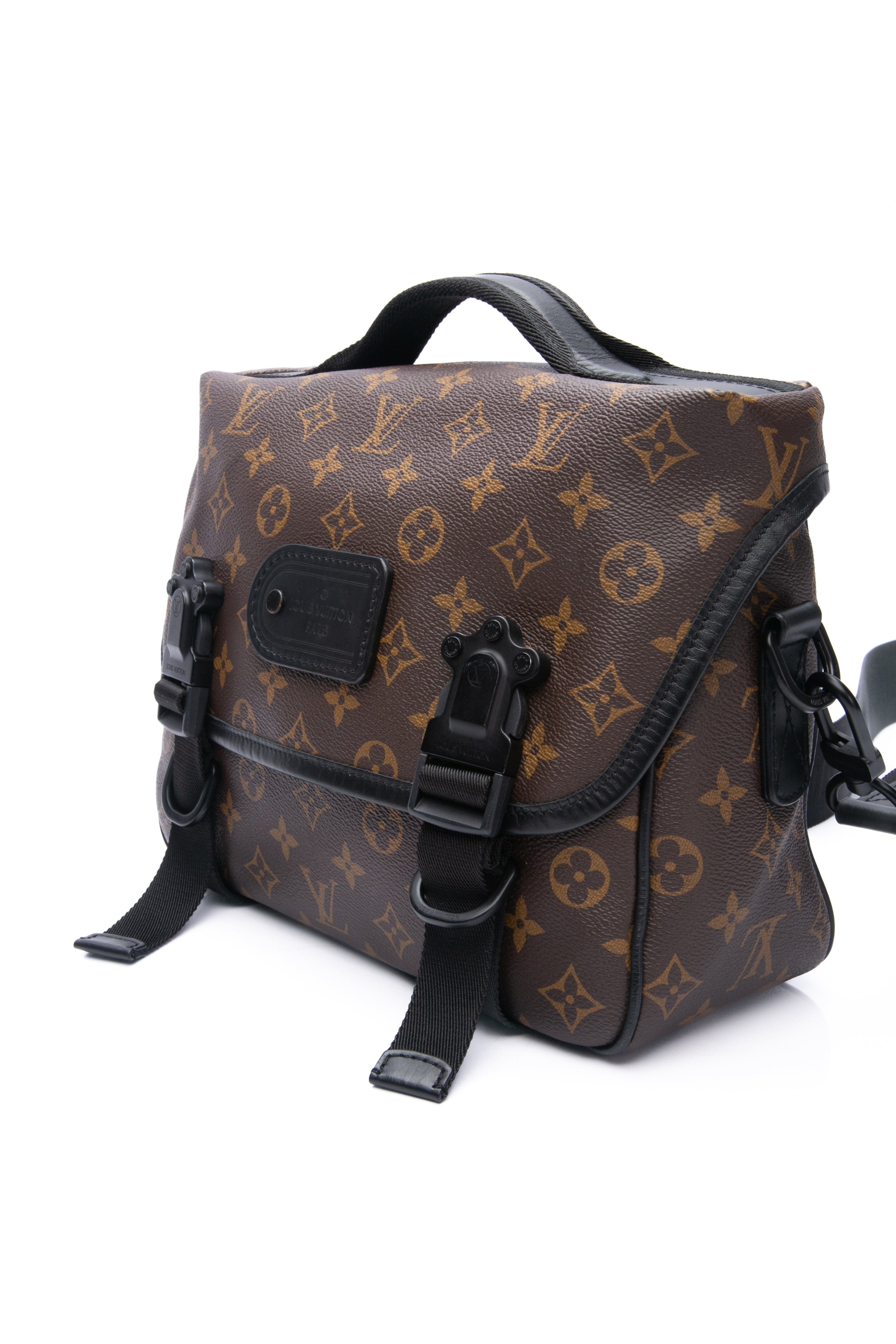 LOUIS VUITTON Monogram Macassar LV Trail Messenger Bag
