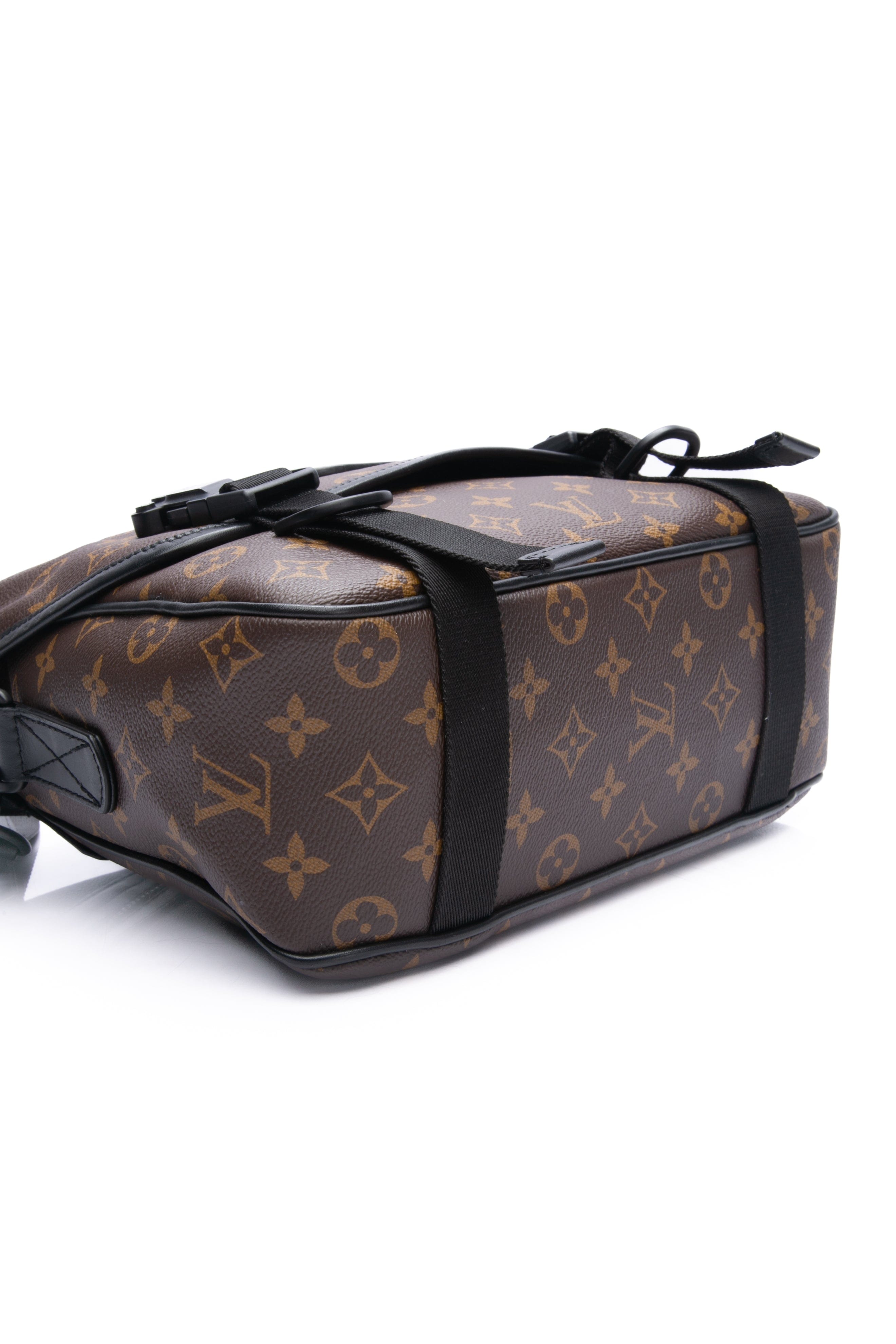 LOUIS VUITTON Monogram Macassar LV Trail Messenger Bag