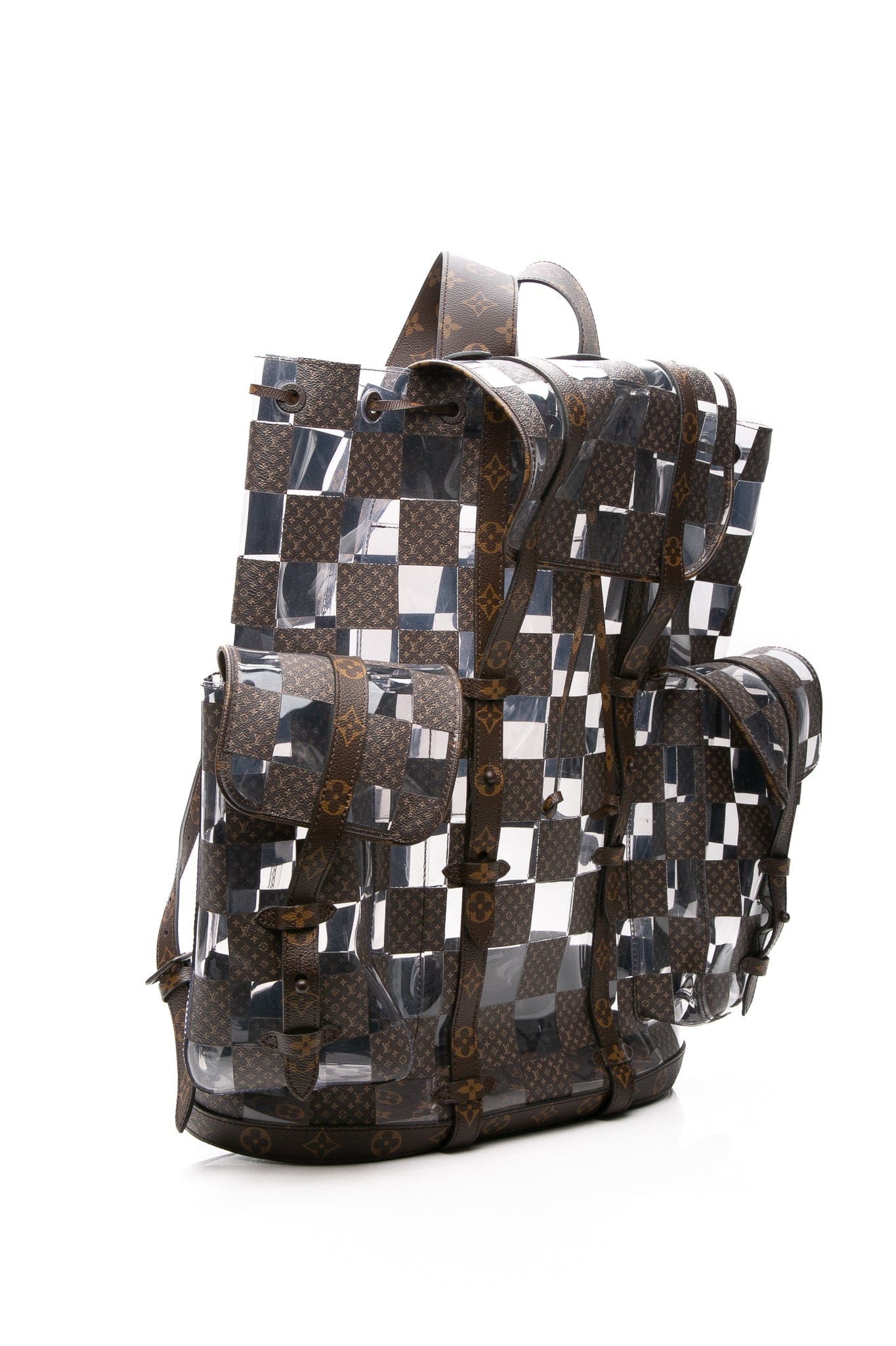 LOUIS VUITTON PVC Monogram Chess Christopher GM Backpack